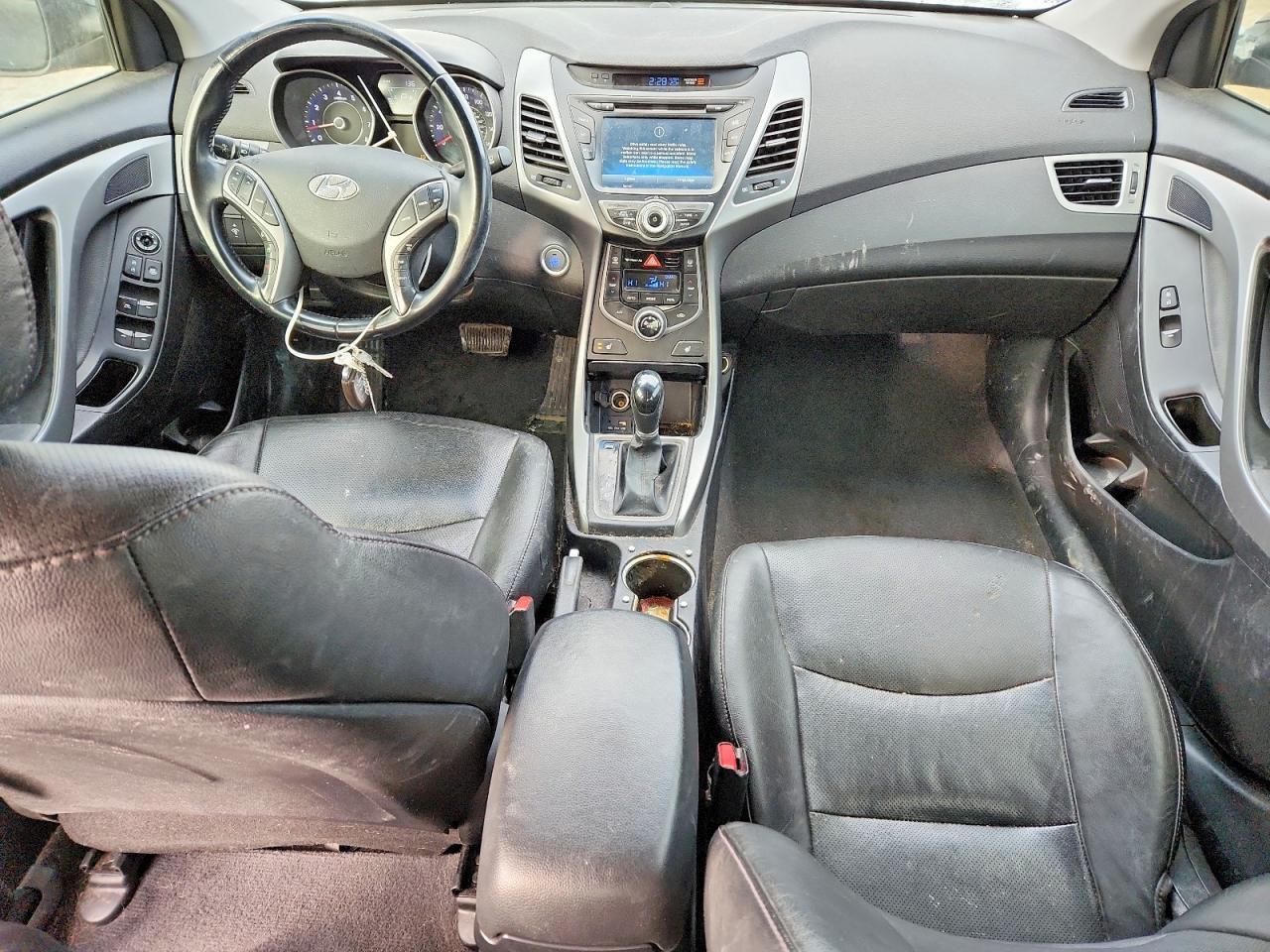 2014 Hyundai Elantra Se Black vin: 5NPDH4AE1EH453100
