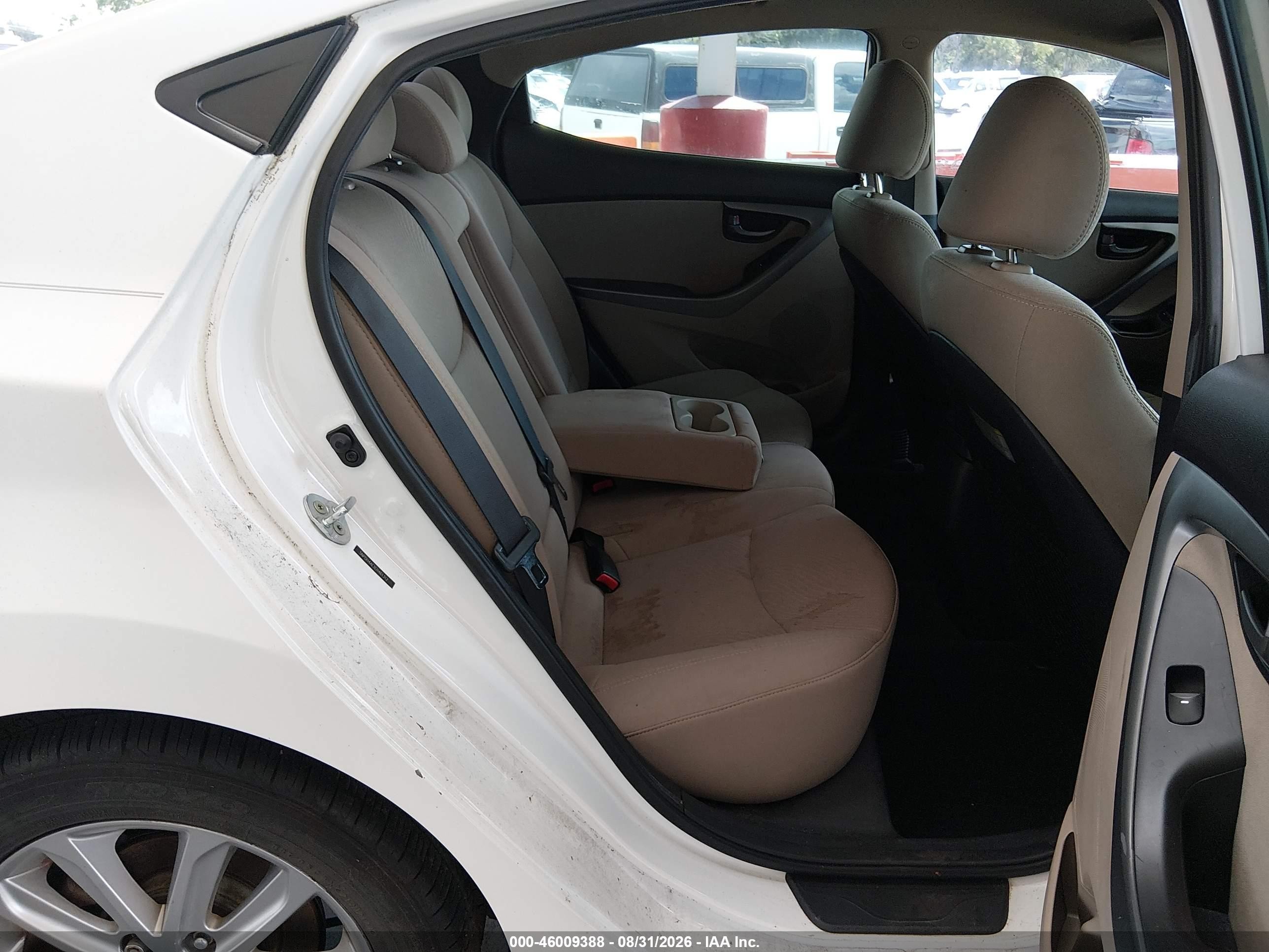 2014 Hyundai Elantra Se Белый vin: 5NPDH4AE1EH461312