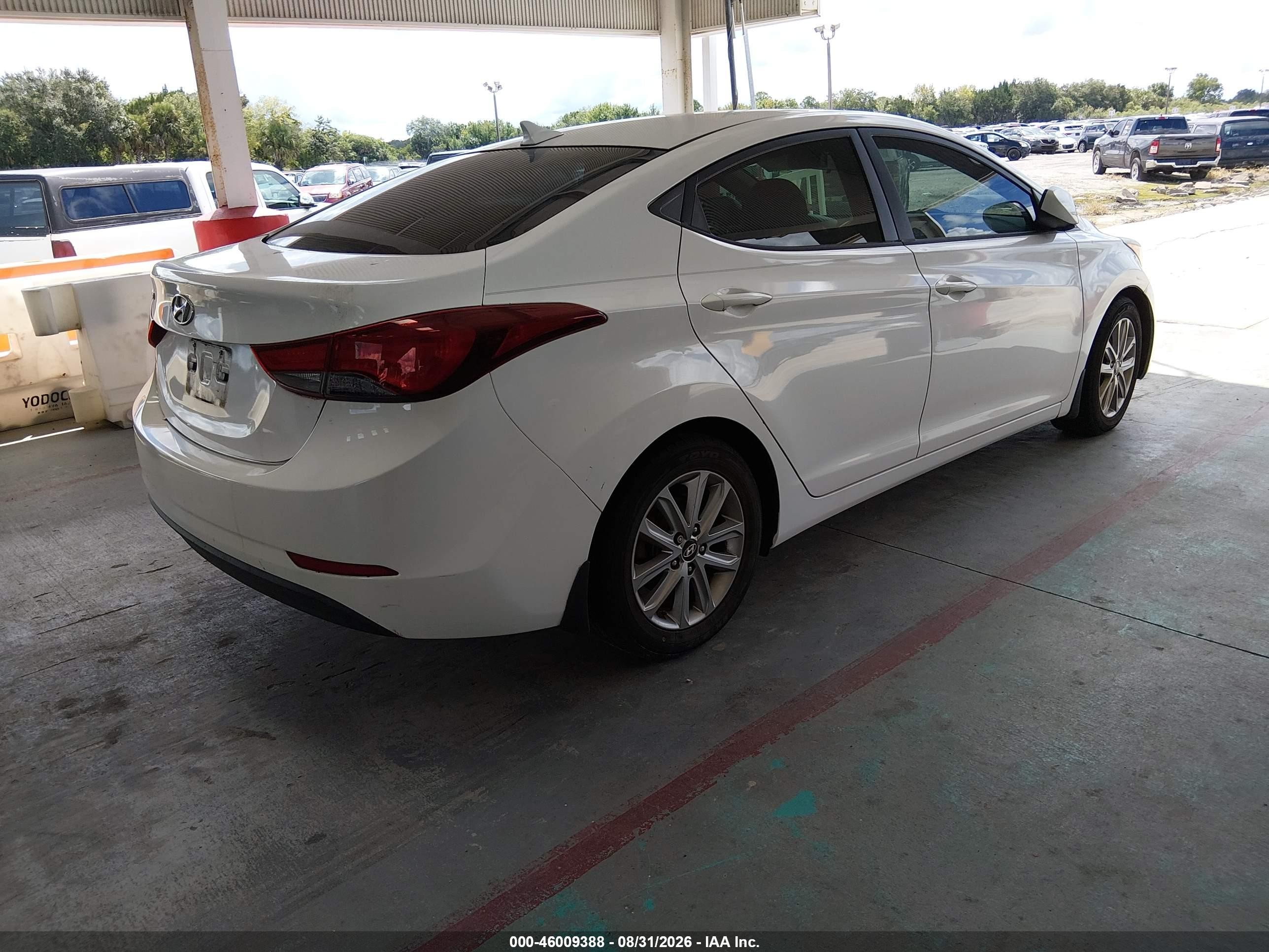 2014 Hyundai Elantra Se Белый vin: 5NPDH4AE1EH461312
