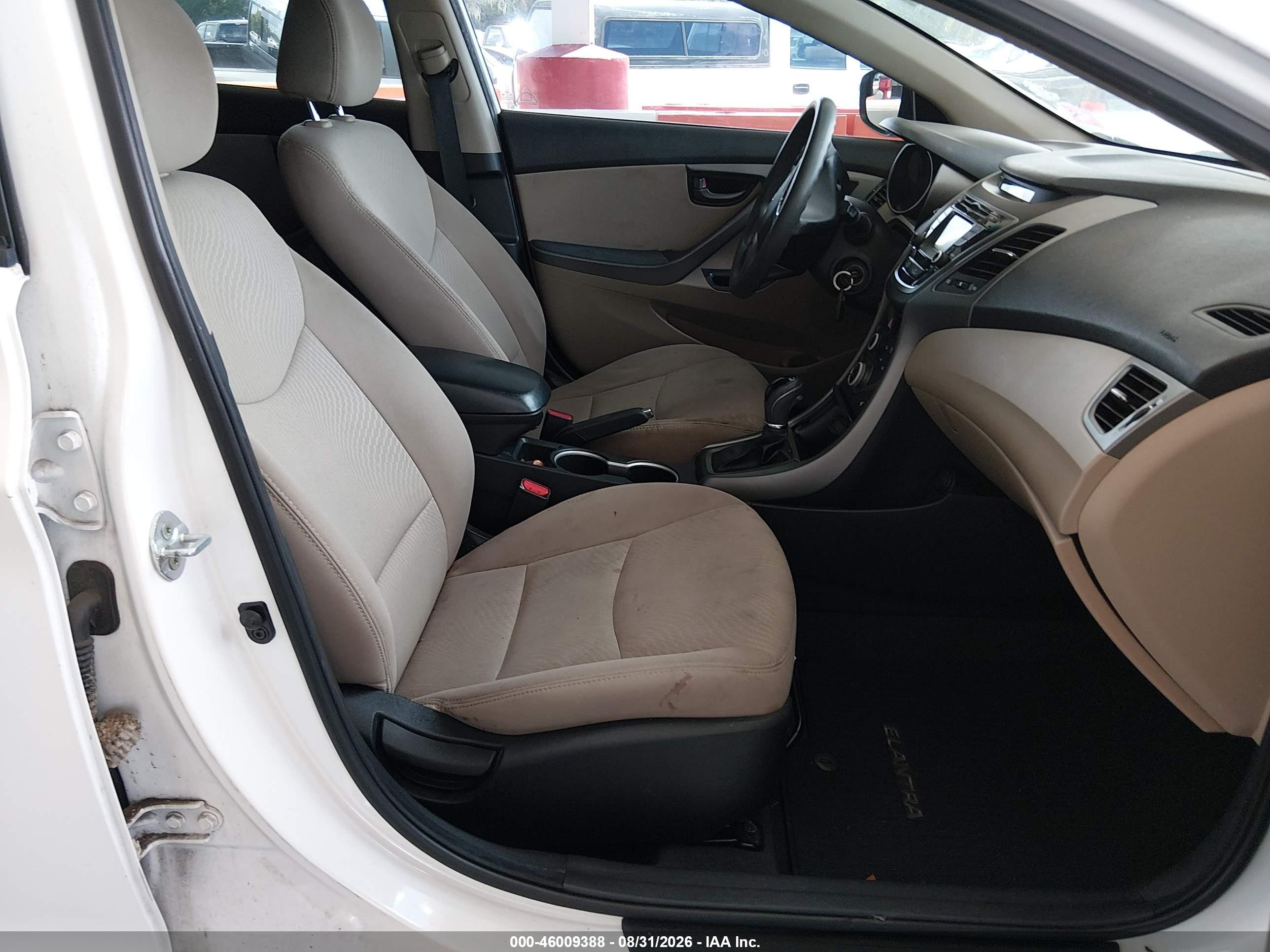 2014 Hyundai Elantra Se Белый vin: 5NPDH4AE1EH461312
