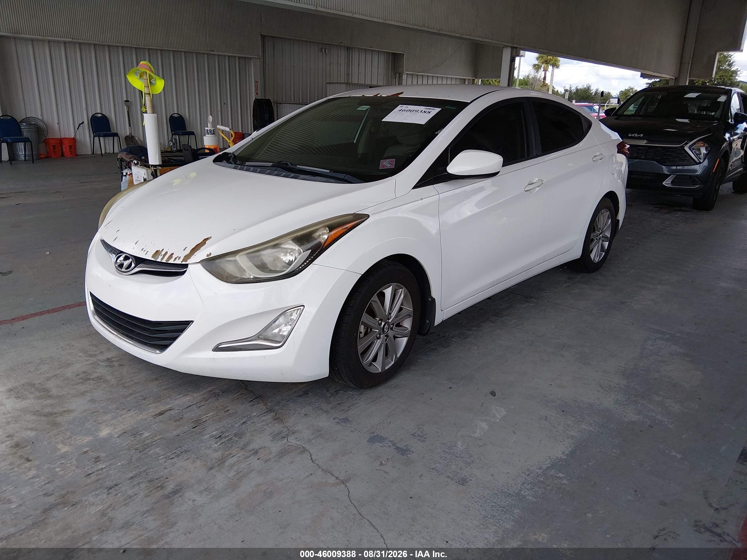 2014 Hyundai Elantra Se Белый vin: 5NPDH4AE1EH461312