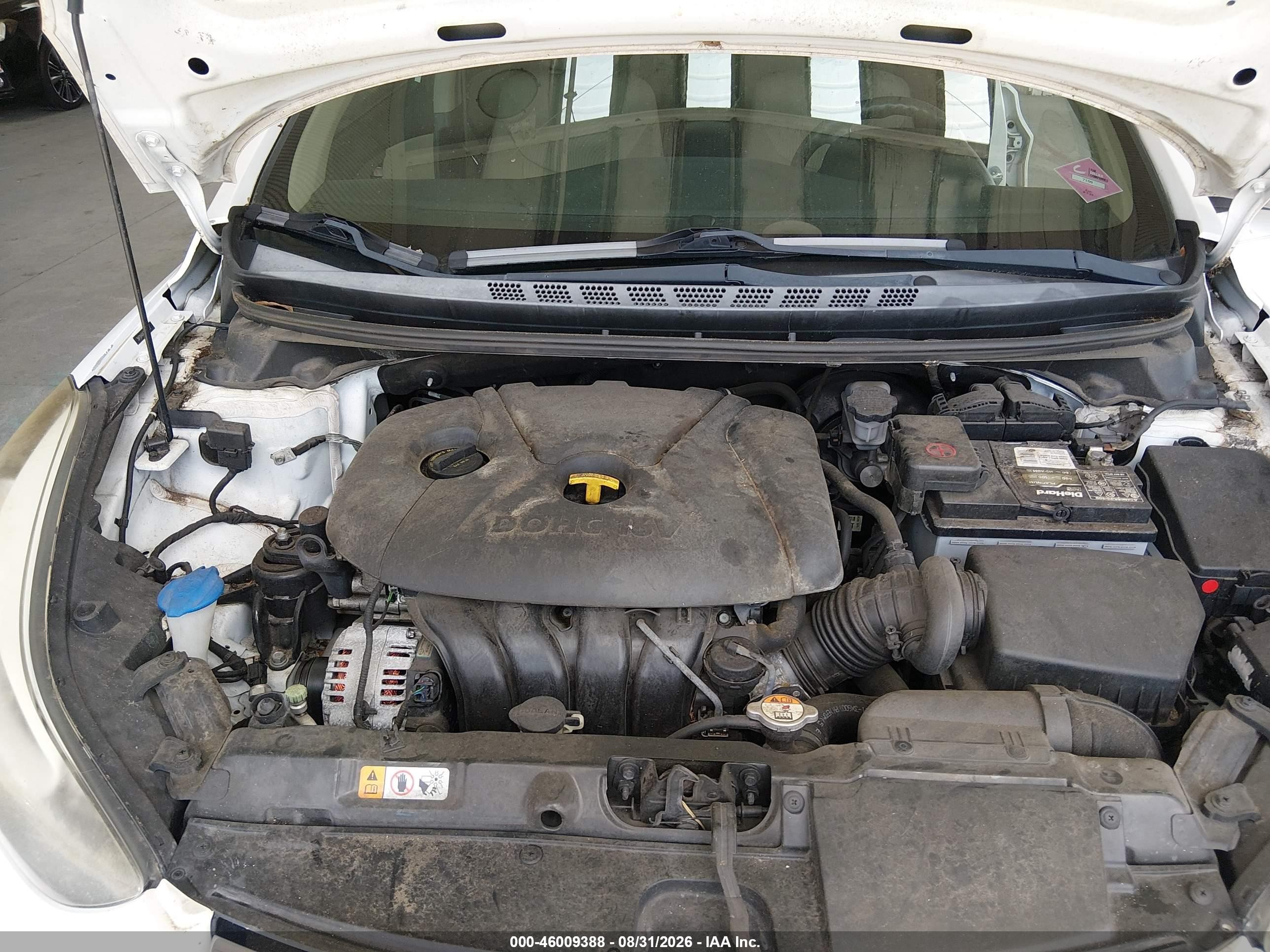 2014 Hyundai Elantra Se Белый vin: 5NPDH4AE1EH461312