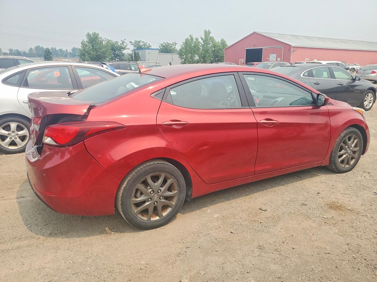 2014 Hyundai Elantra Red vin: 5NPDH4AE1EH465263