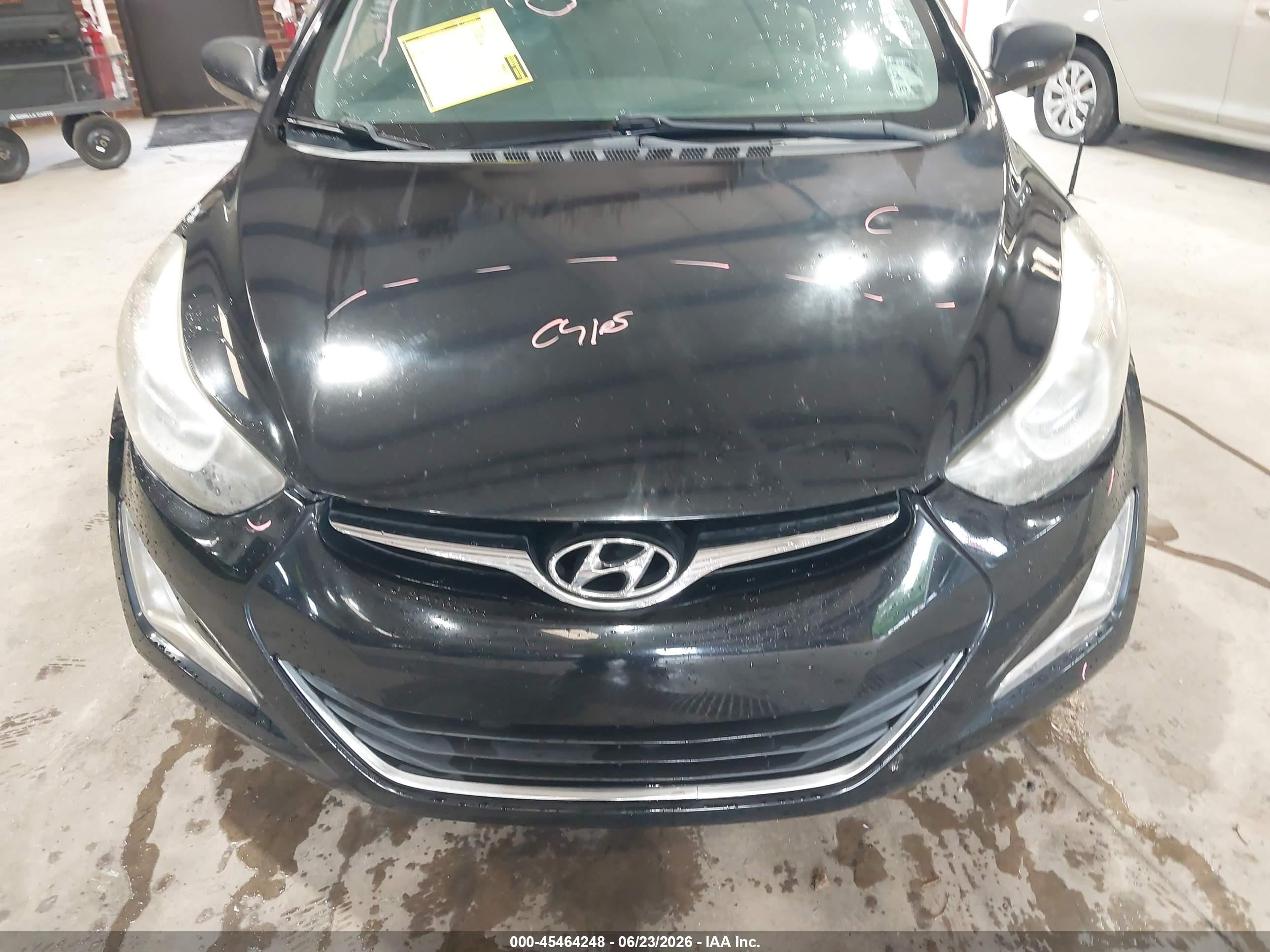 2014 Hyundai Elantra Se Black vin: 5NPDH4AE1EH471371