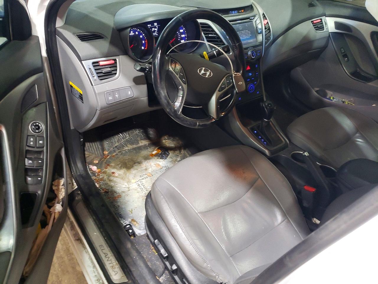 2014 Hyundai Elantra Limited Белый vin: 5NPDH4AE1EH471869