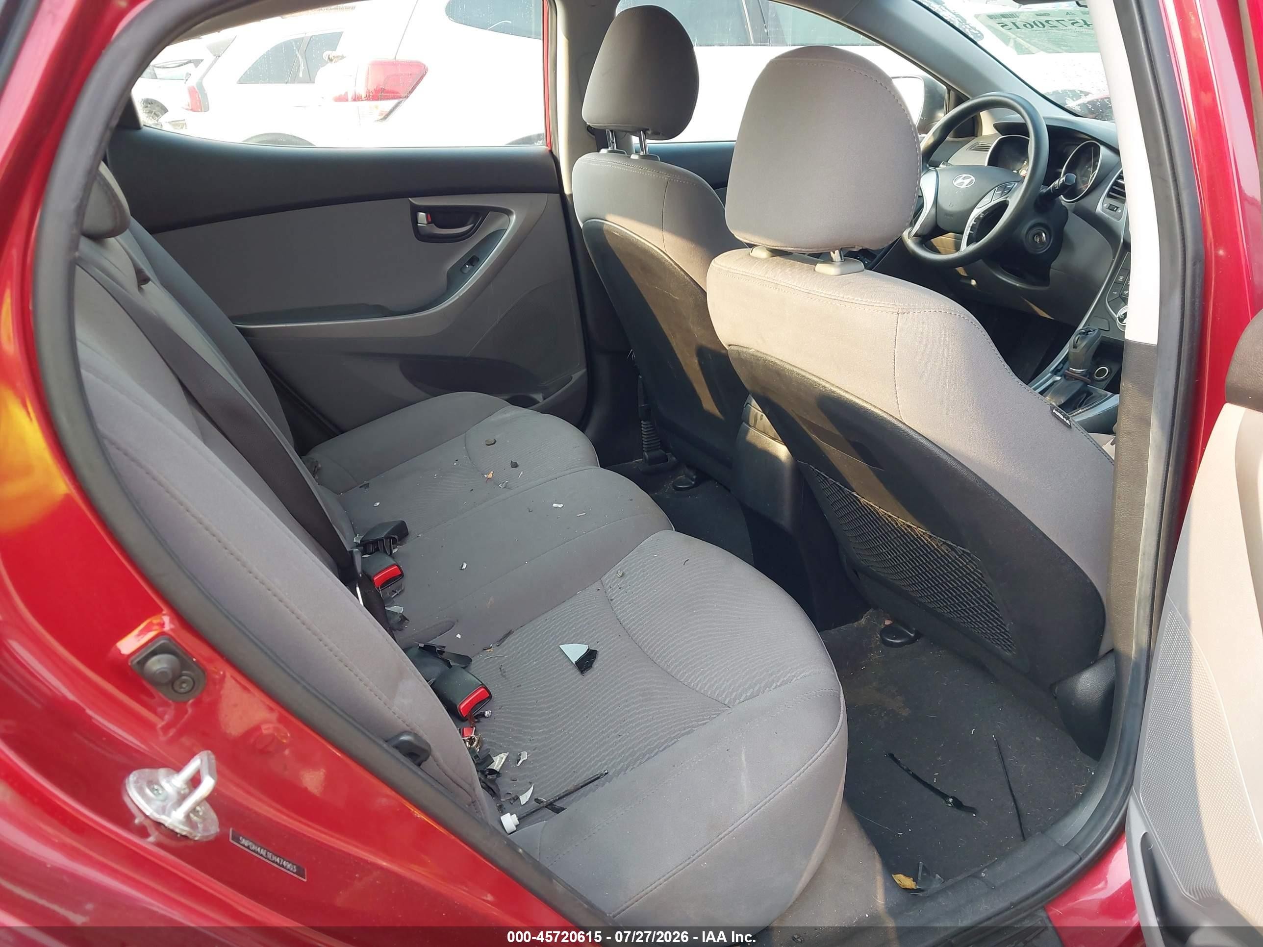 2014 Hyundai Elantra Se Красный vin: 5NPDH4AE1EH474903