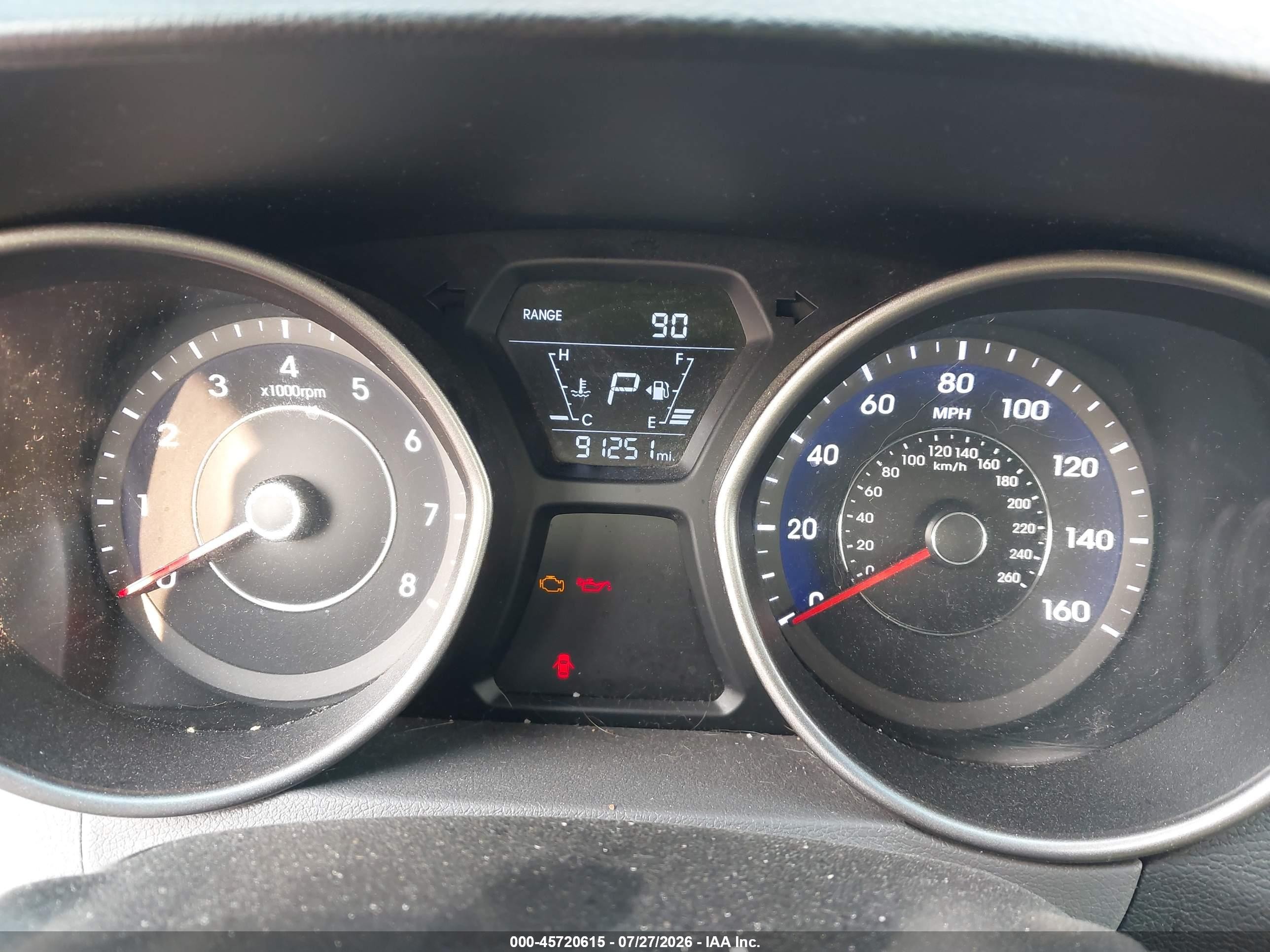 2014 Hyundai Elantra Se Красный vin: 5NPDH4AE1EH474903