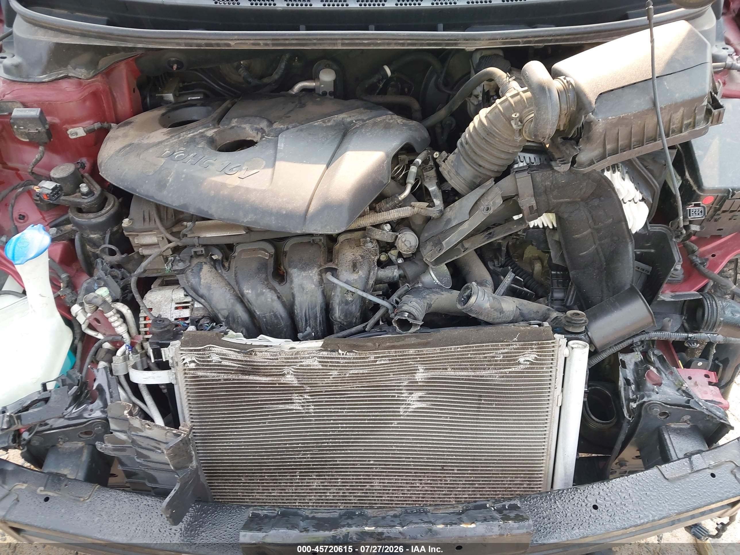2014 Hyundai Elantra Se Красный vin: 5NPDH4AE1EH474903