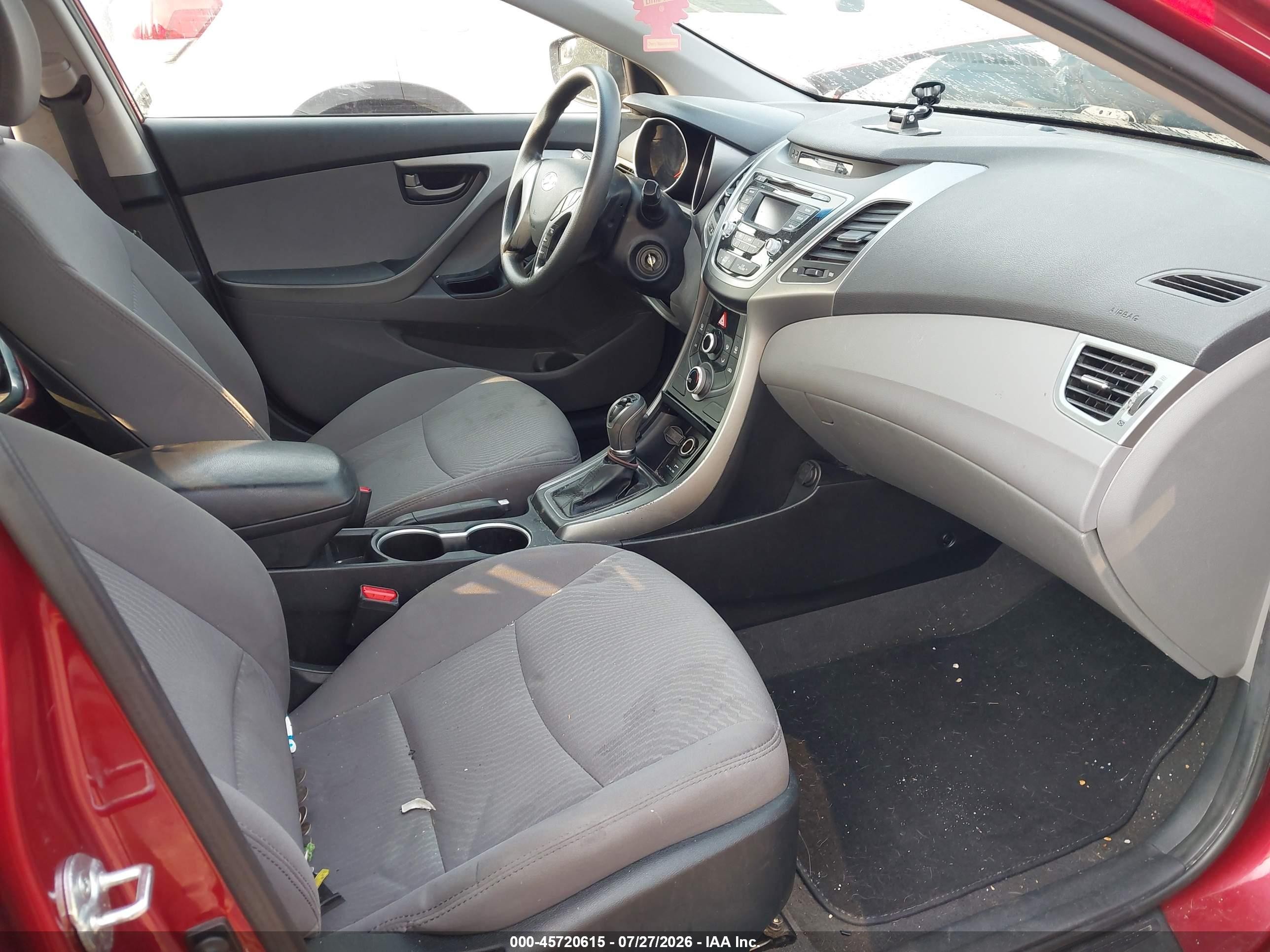 2014 Hyundai Elantra Se Красный vin: 5NPDH4AE1EH474903