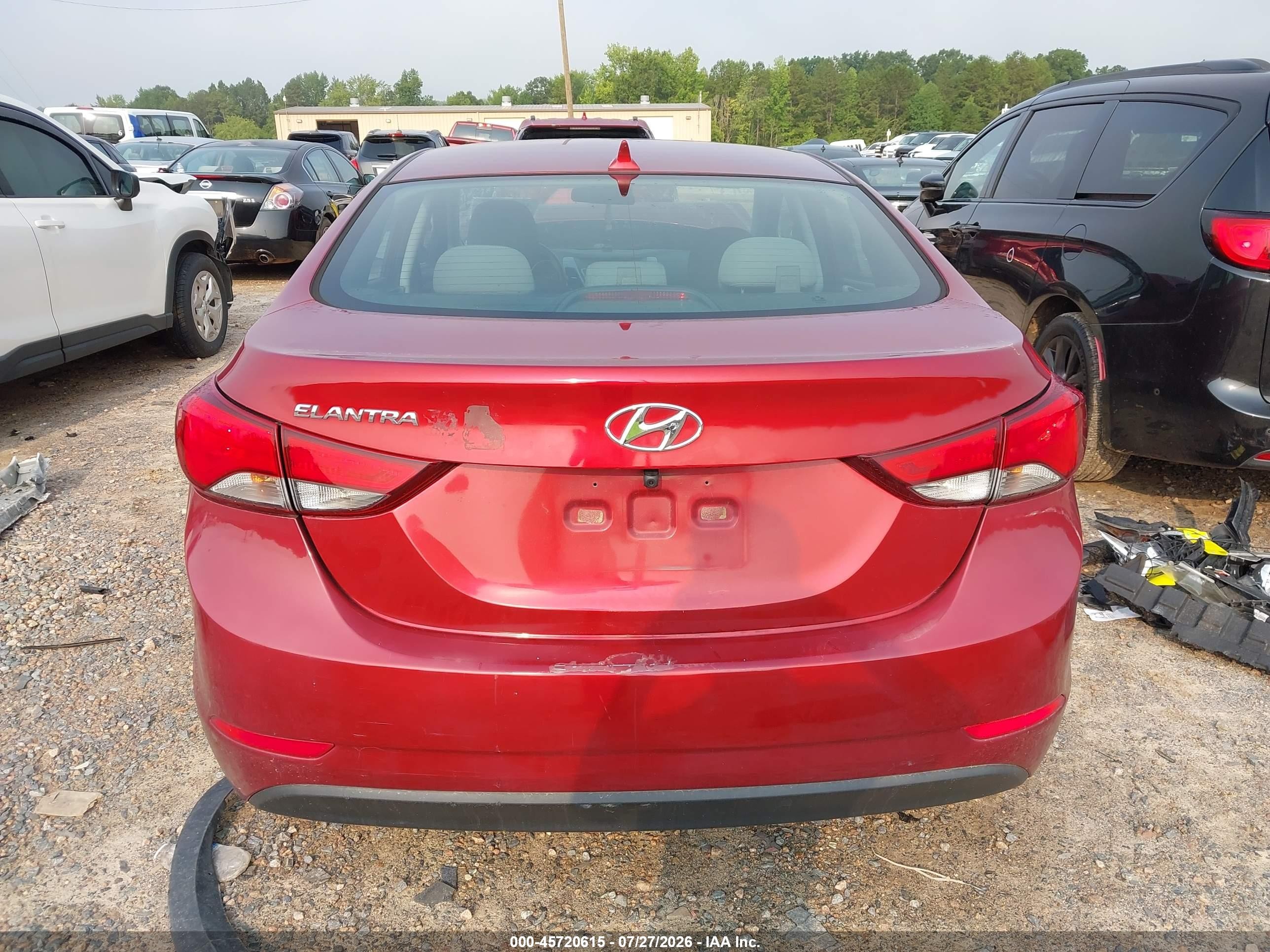 2014 Hyundai Elantra Se Красный vin: 5NPDH4AE1EH474903