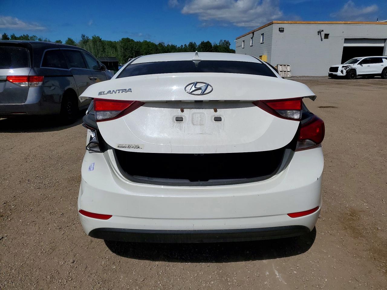 2014 Hyundai Elantra Se White vin: 5NPDH4AE1EH484203