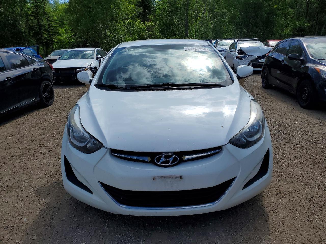 2014 Hyundai Elantra Se White vin: 5NPDH4AE1EH484203