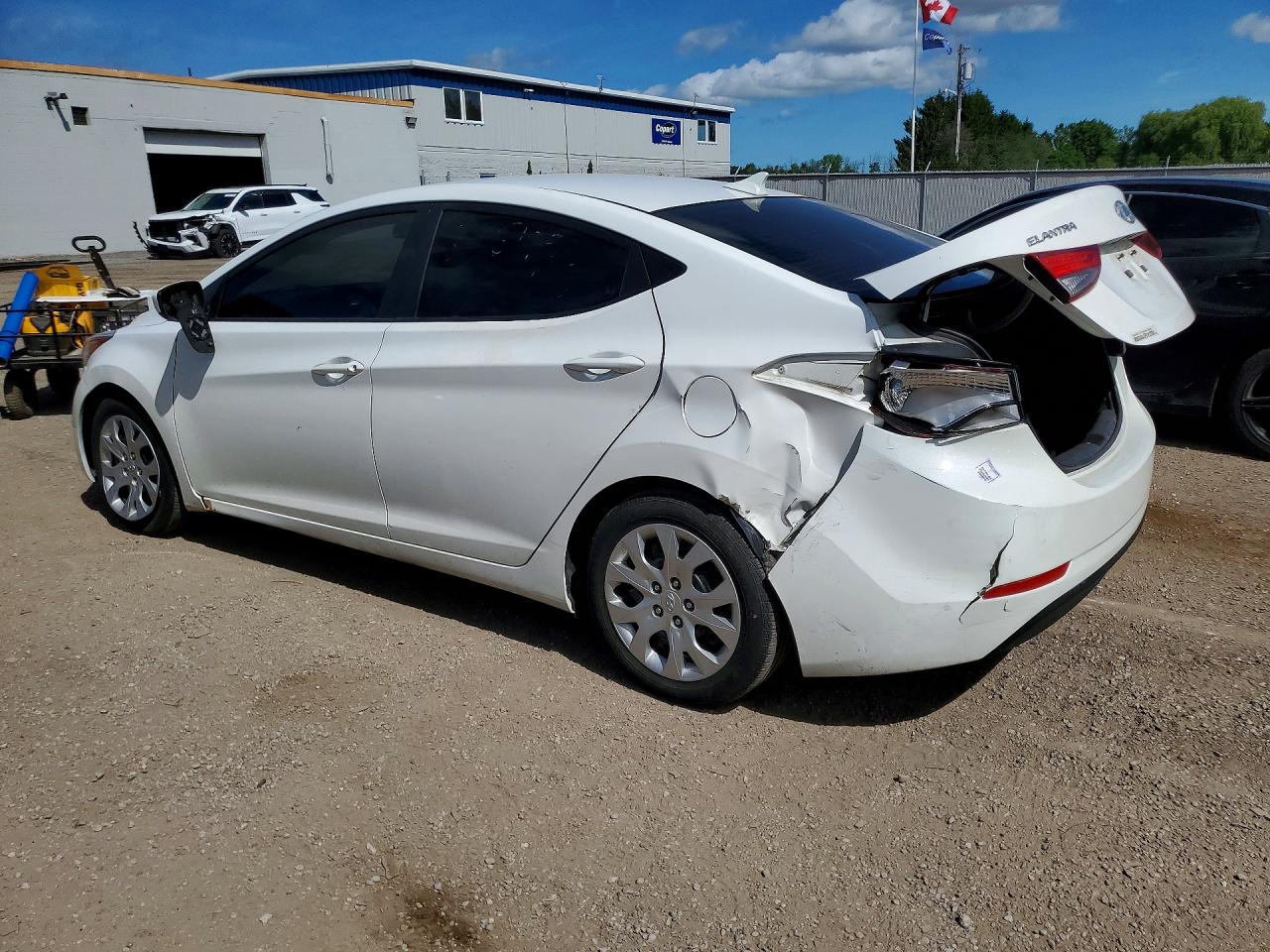 2014 Hyundai Elantra Se White vin: 5NPDH4AE1EH484203