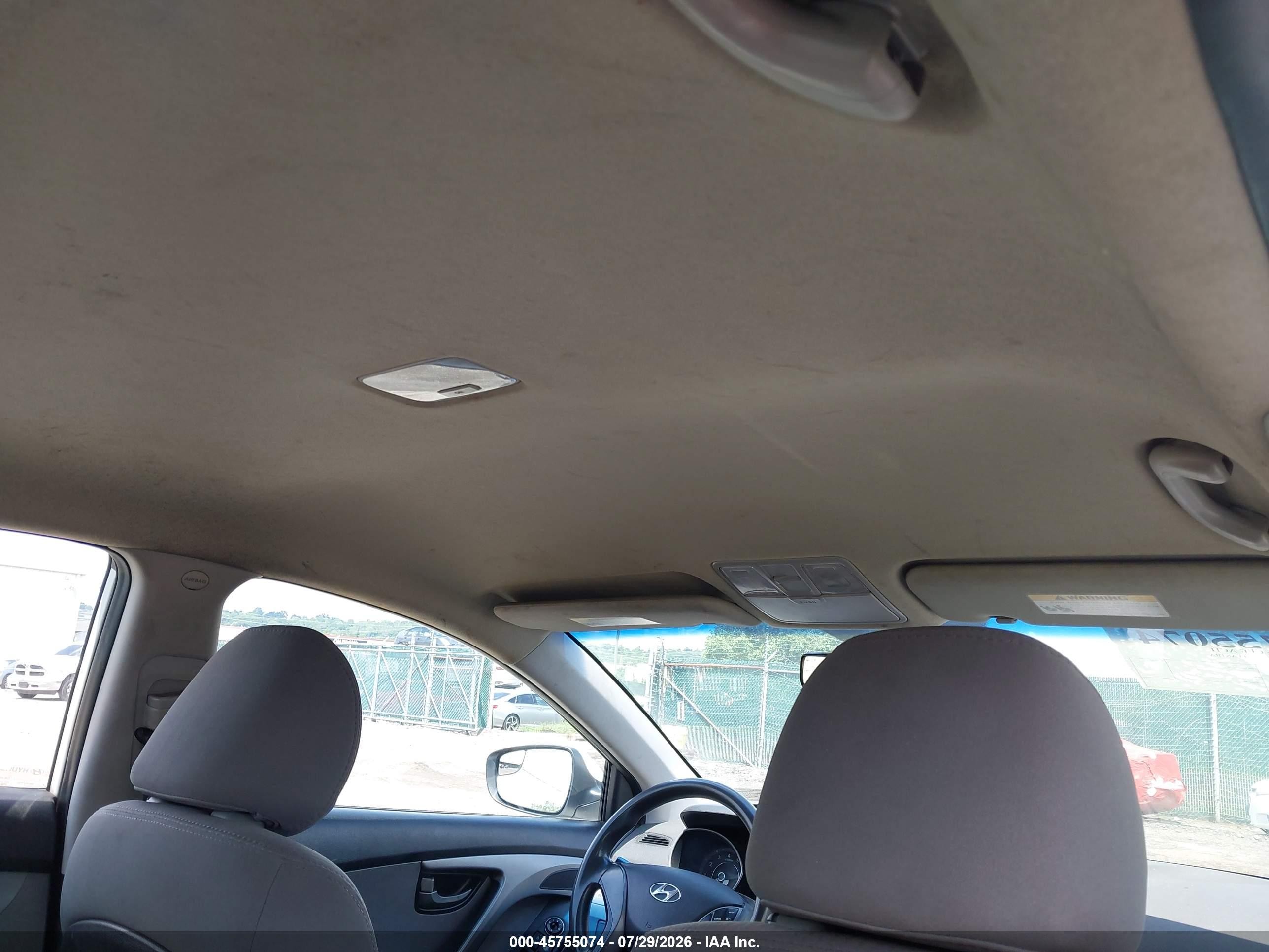 2014 Hyundai Elantra Se White vin: 5NPDH4AE1EH486095