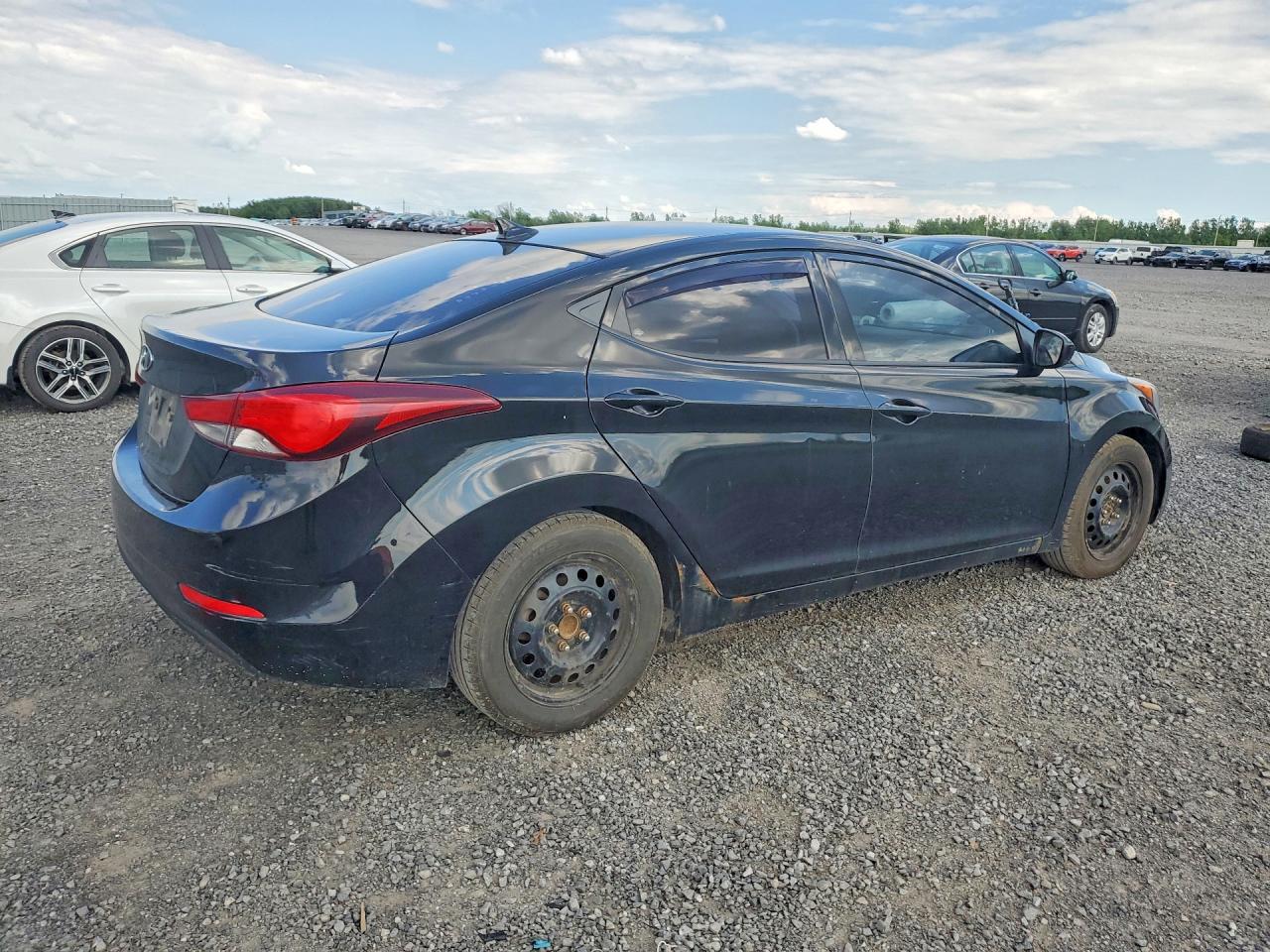 2014 Hyundai Elantra Se Black vin: 5NPDH4AE1EH492785