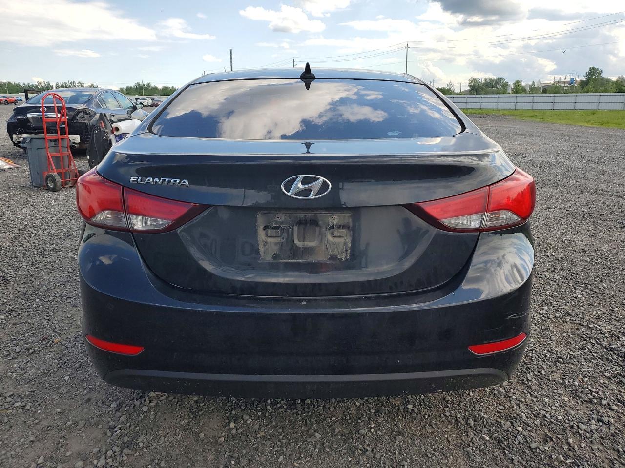 2014 Hyundai Elantra Se Black vin: 5NPDH4AE1EH492785
