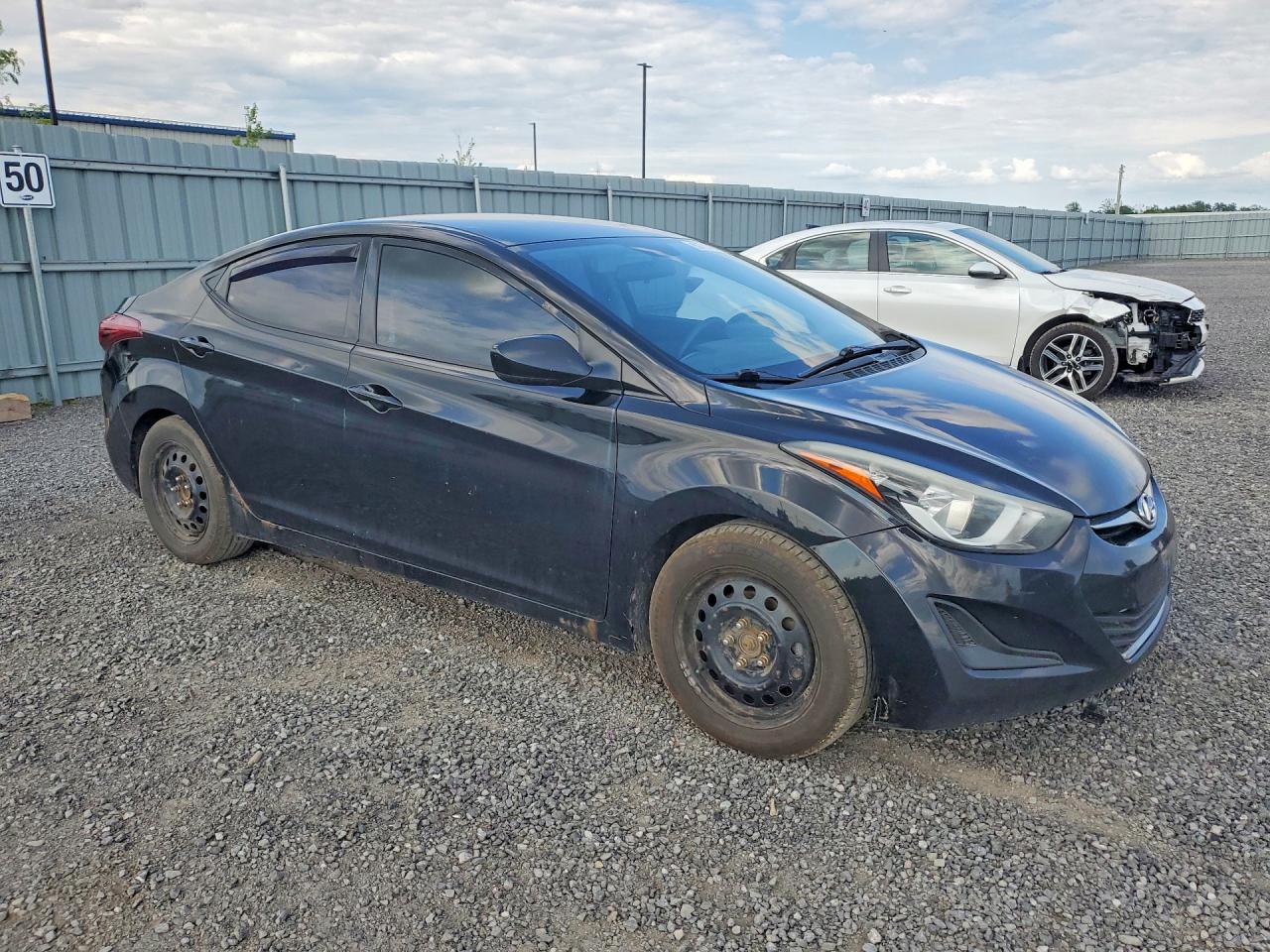 2014 Hyundai Elantra Se Black vin: 5NPDH4AE1EH492785