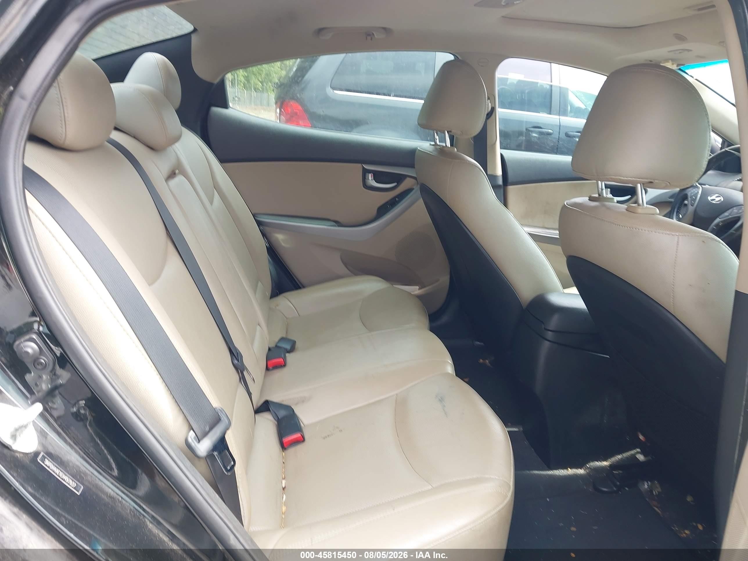 2014 Hyundai Elantra Limited Black vin: 5NPDH4AE1EH497937
