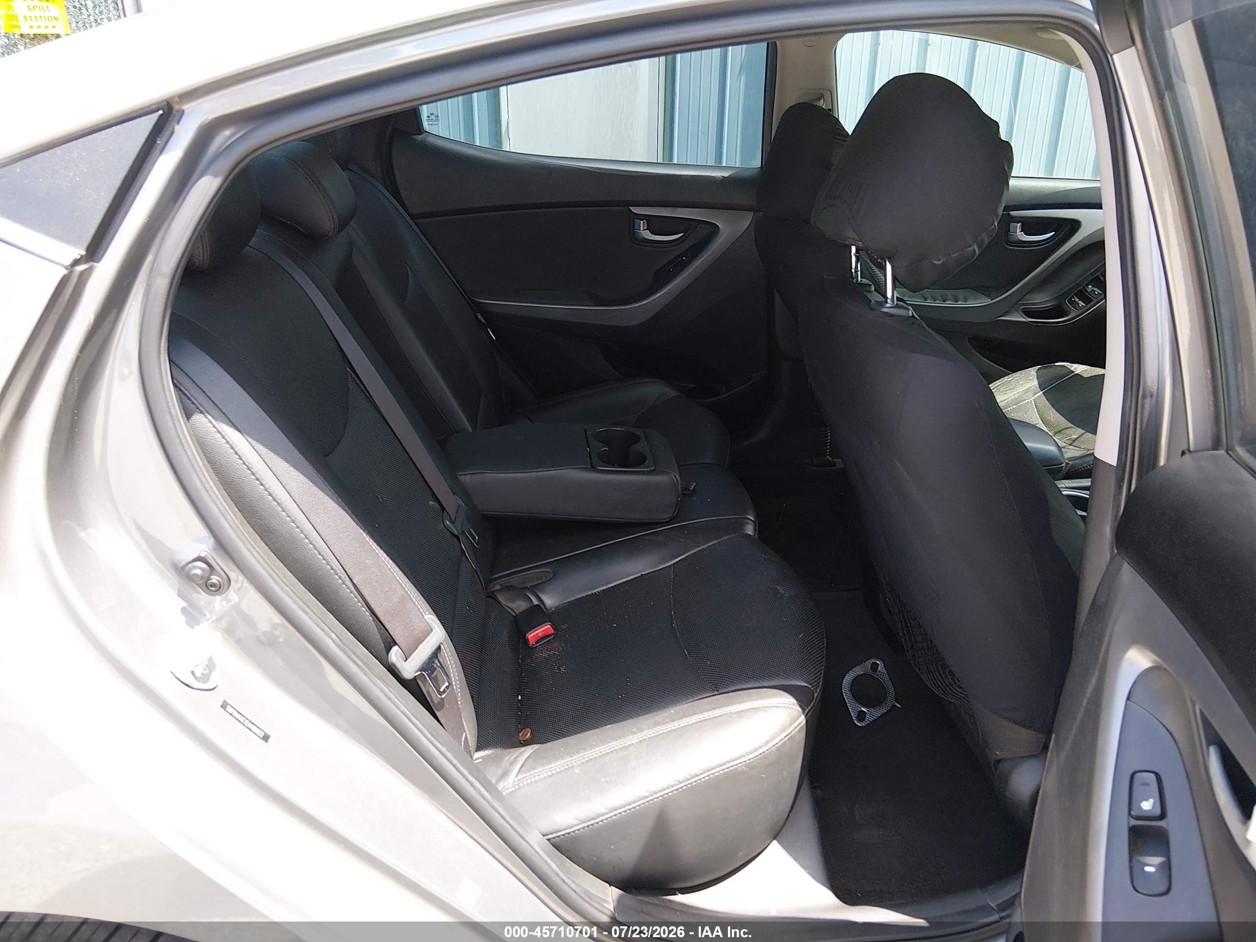 2014 Hyundai Elantra Limited Gray vin: 5NPDH4AE1EH498022