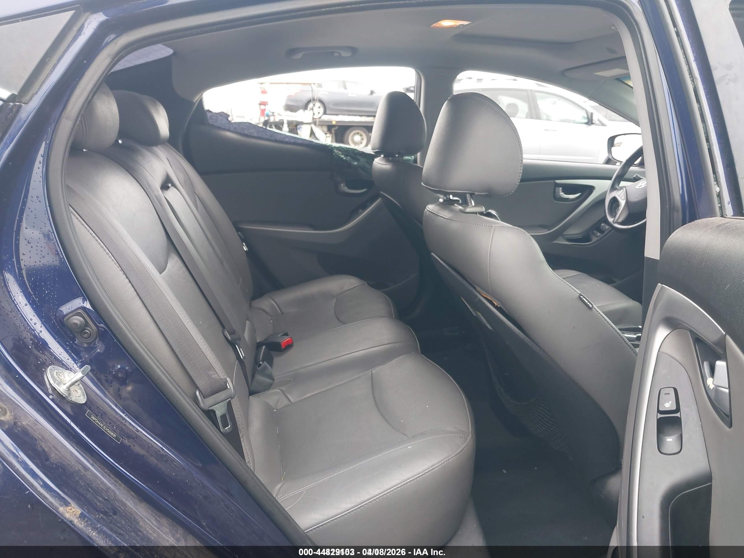 2014 Hyundai Elantra Limited Синий vin: 5NPDH4AE1EH500691
