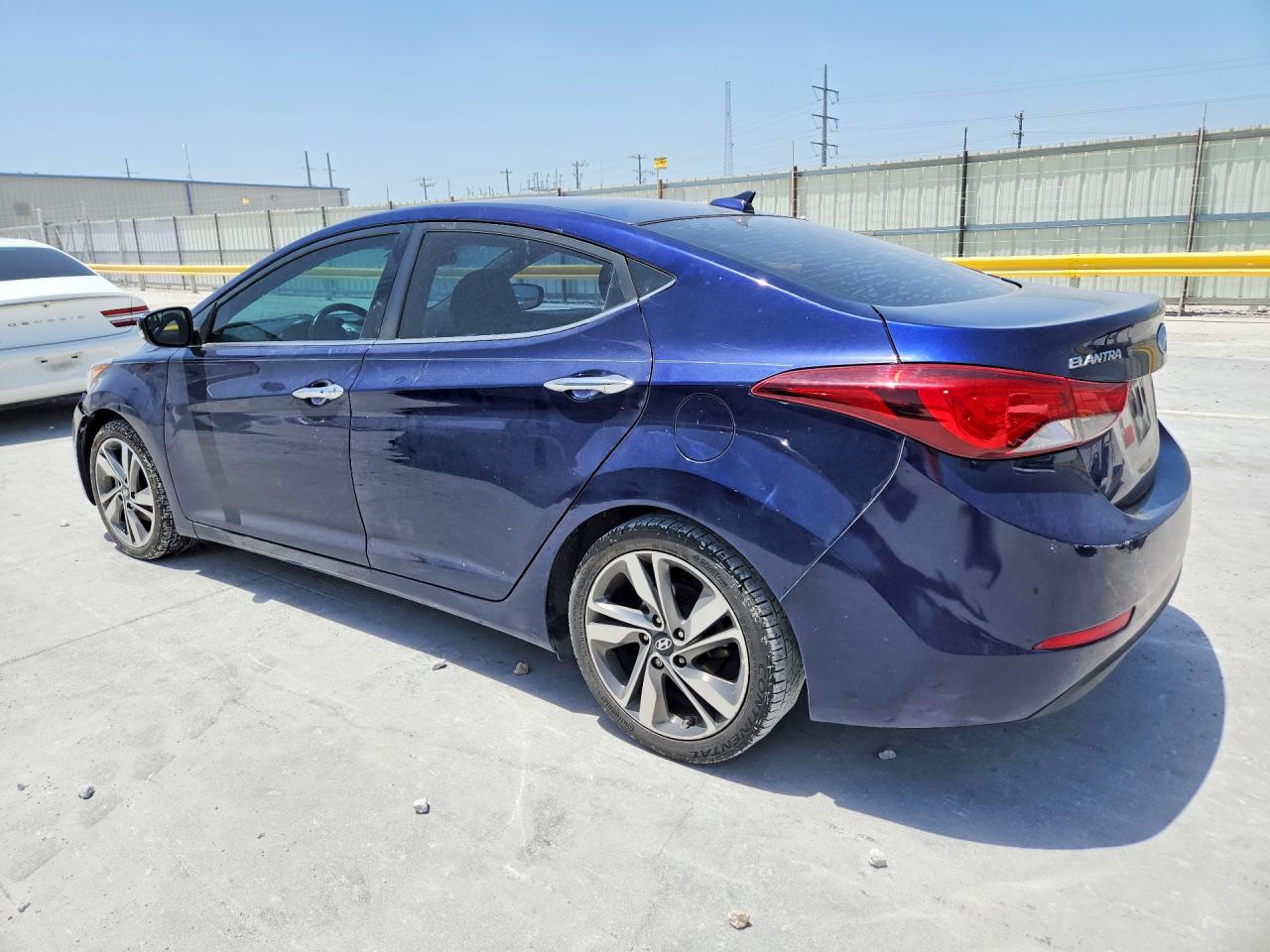 2014 Hyundai Elantra Limited Blue vin: 5NPDH4AE1EH500738