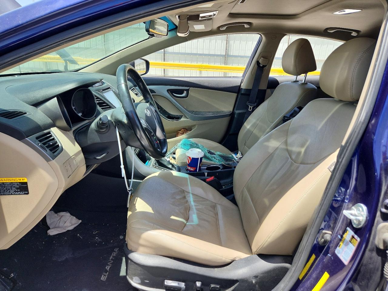 2014 Hyundai Elantra Limited Blue vin: 5NPDH4AE1EH500738