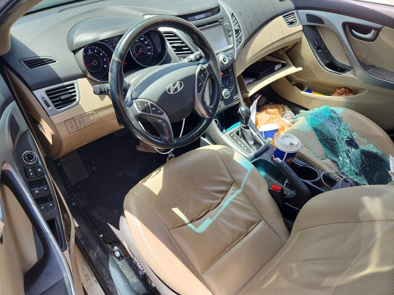 2014 Hyundai Elantra Limited Blue vin: 5NPDH4AE1EH500738