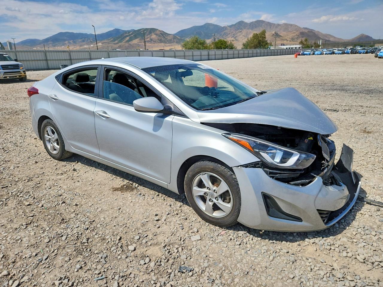 2014 Hyundai Elantra Se Silver vin: 5NPDH4AE1EH501064