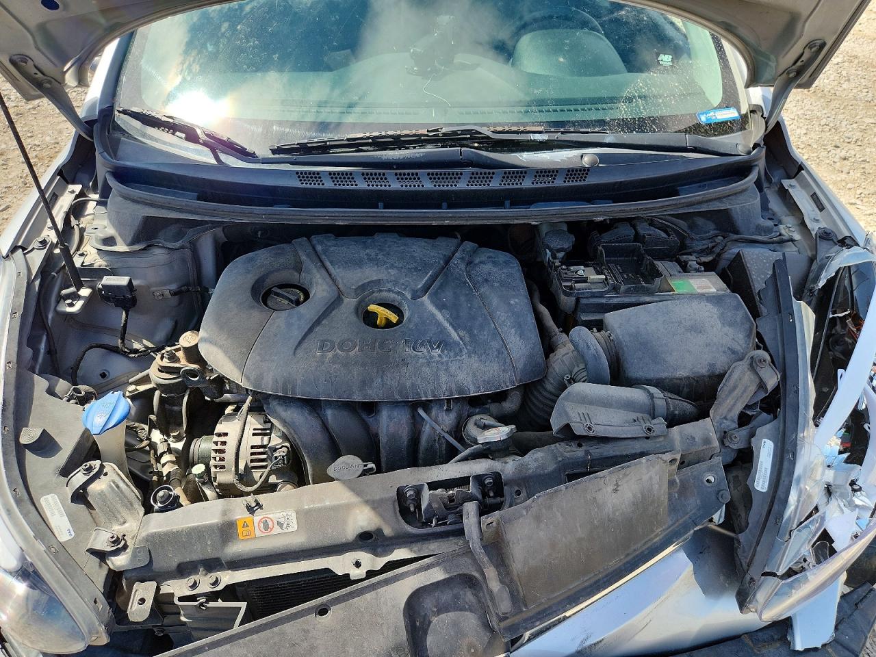 2014 Hyundai Elantra Se Silver vin: 5NPDH4AE1EH501064