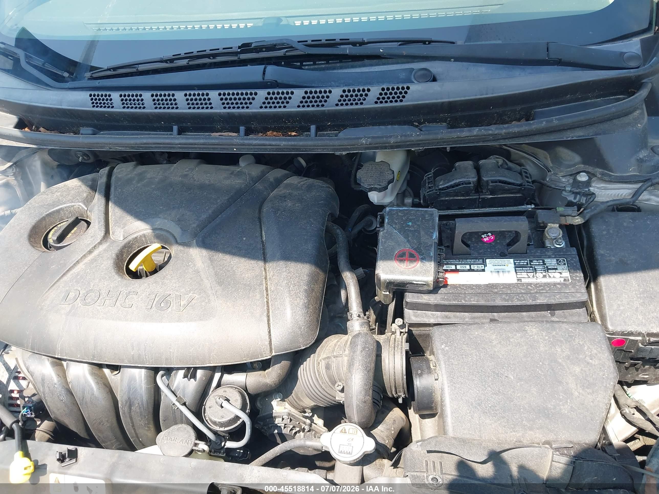 2014 Hyundai Elantra Se Silver vin: 5NPDH4AE1EH501615
