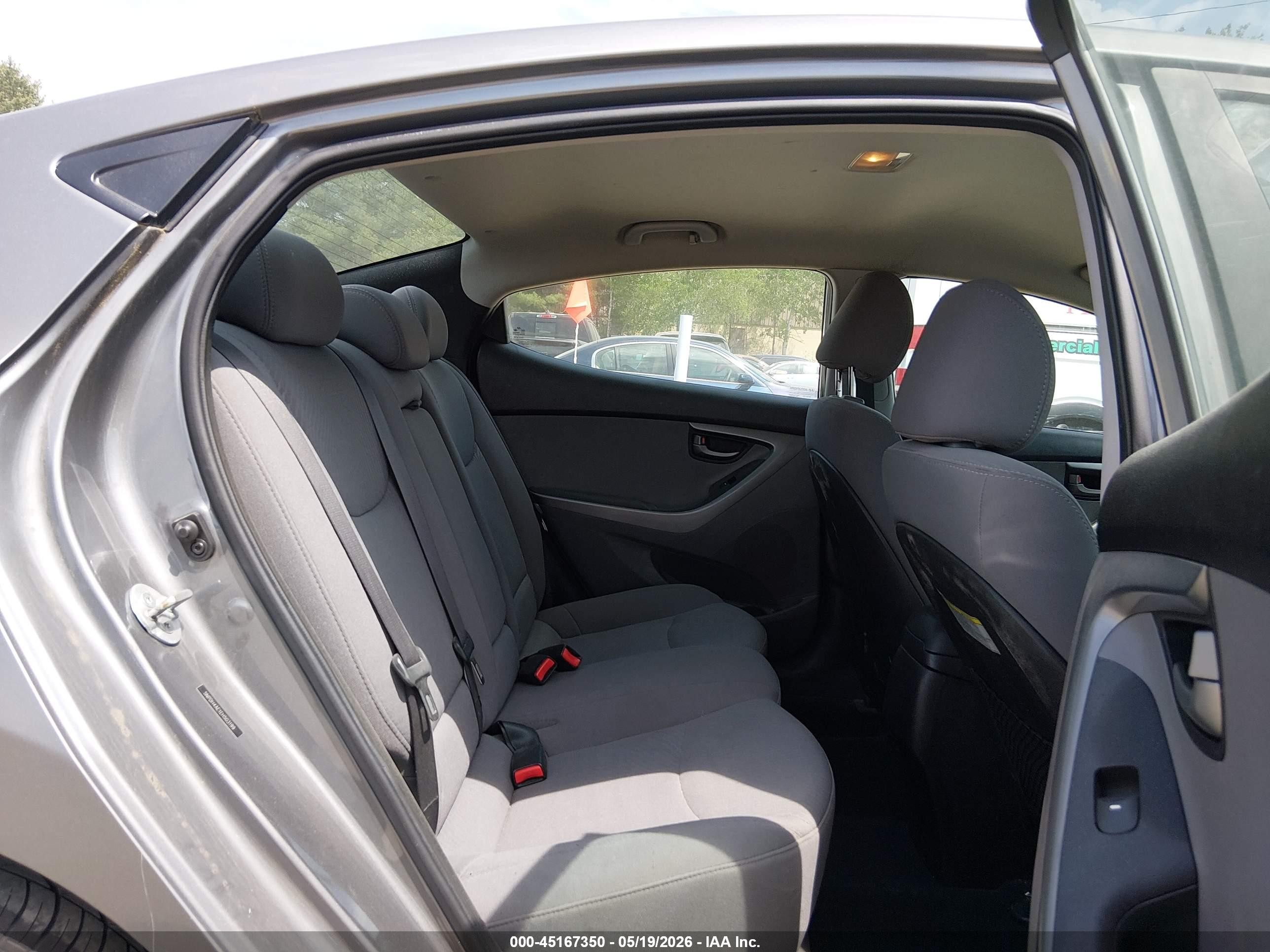 2014 Hyundai Elantra Se Gray vin: 5NPDH4AE1EH503199