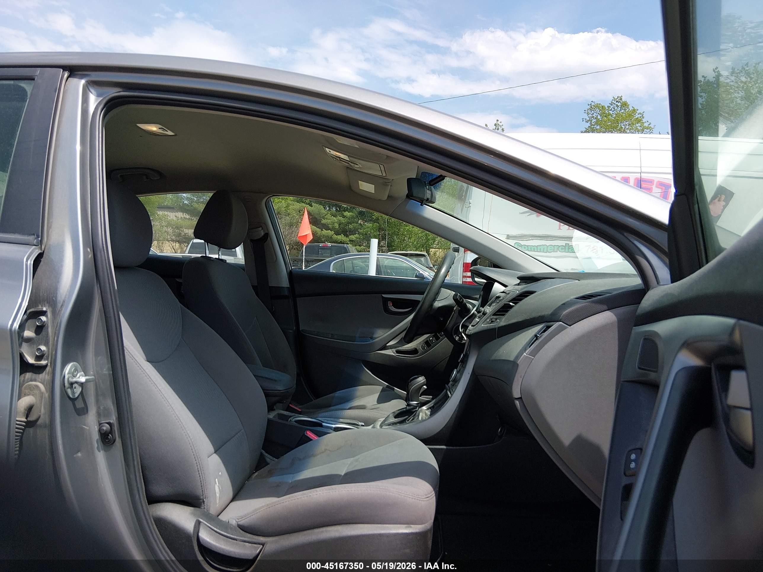 2014 Hyundai Elantra Se Gray vin: 5NPDH4AE1EH503199