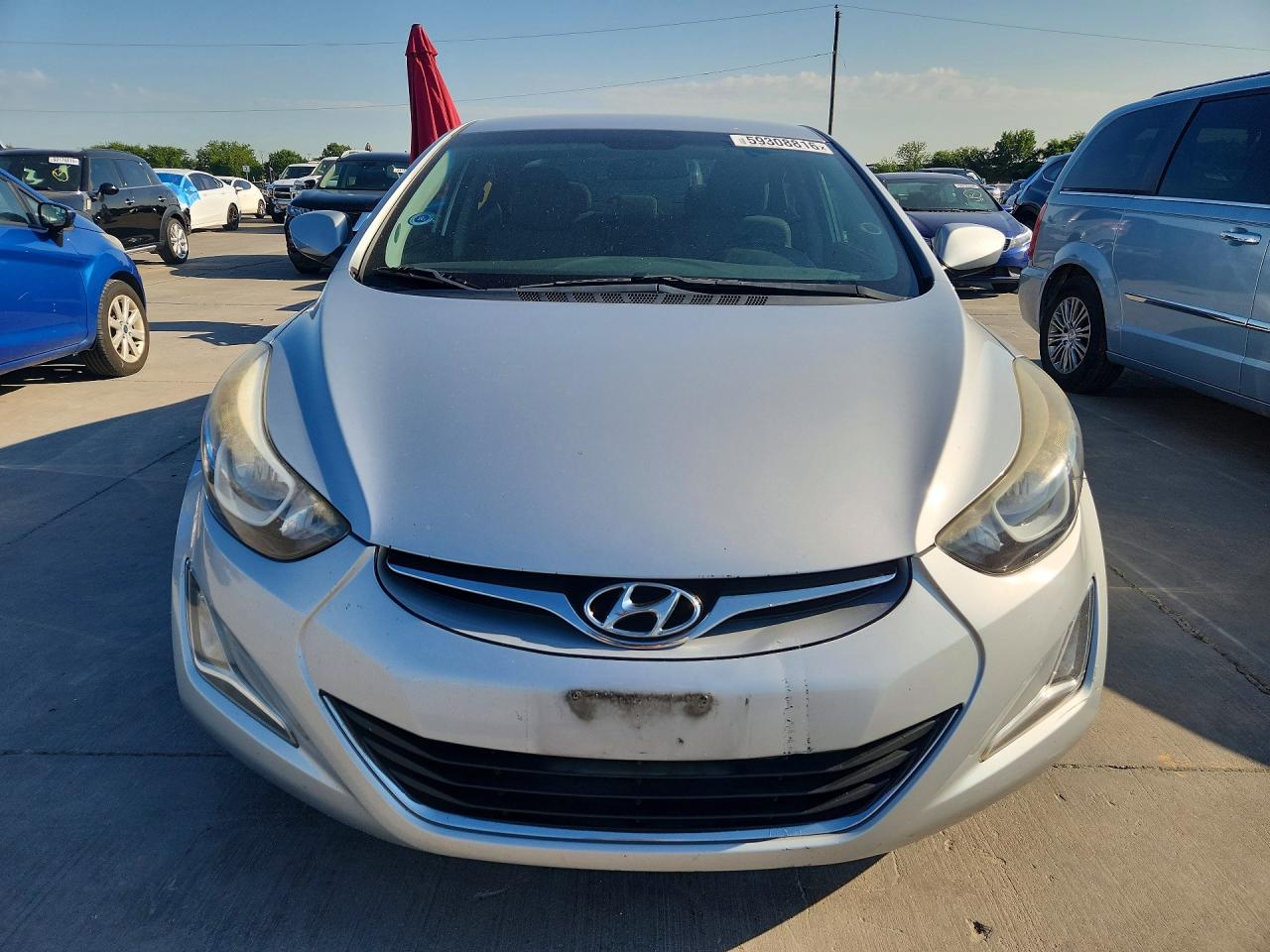 2014 Hyundai Elantra Se Silver vin: 5NPDH4AE1EH505731