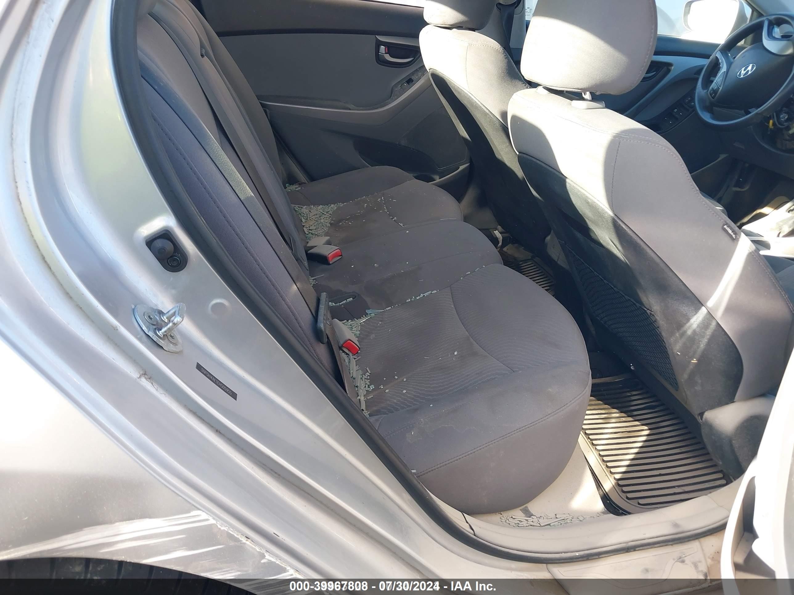 2014 Hyundai Elantra Se Silver vin: 5NPDH4AE1EH505955