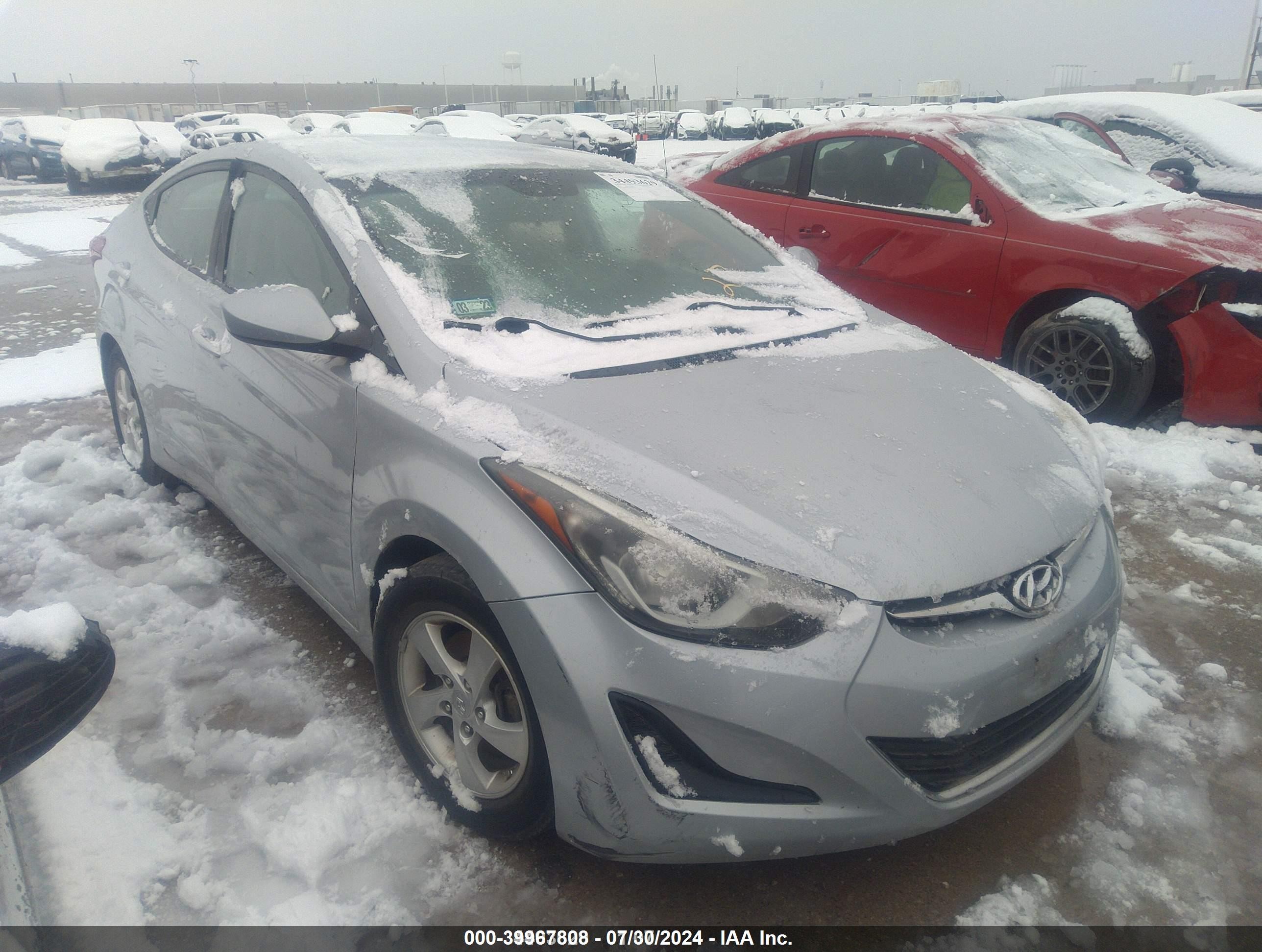 2014 Hyundai Elantra Se Silver vin: 5NPDH4AE1EH505955