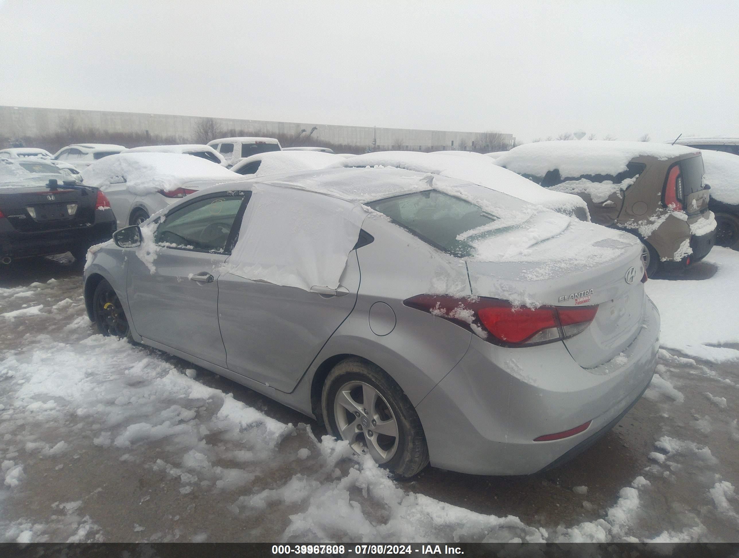 2014 Hyundai Elantra Se Silver vin: 5NPDH4AE1EH505955