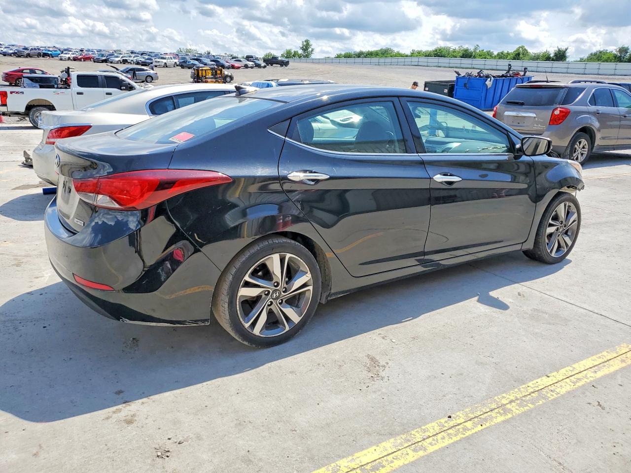 2014 Hyundai Elantra Limited Black vin: 5NPDH4AE1EH508791