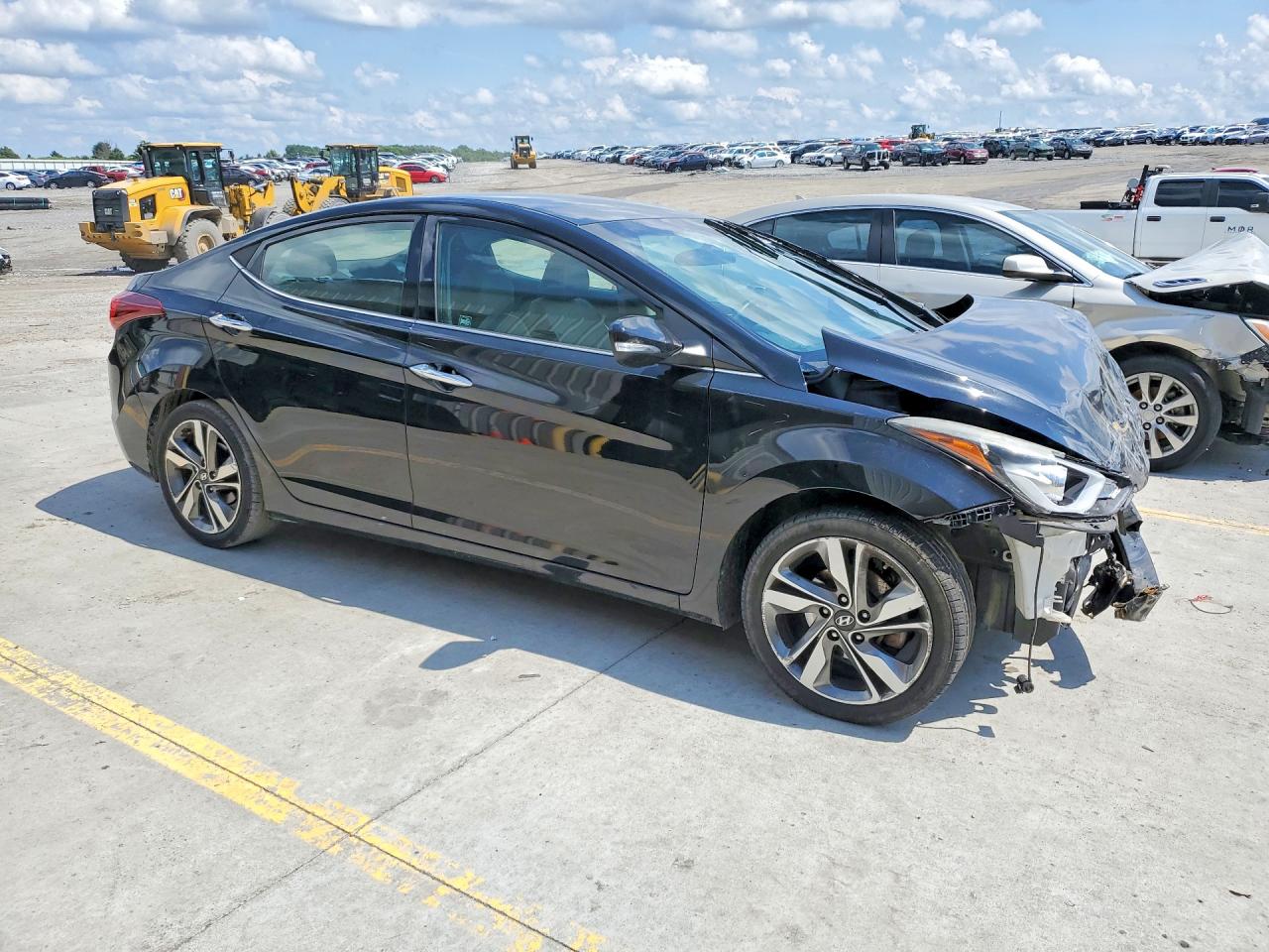 2014 Hyundai Elantra Limited Black vin: 5NPDH4AE1EH508791