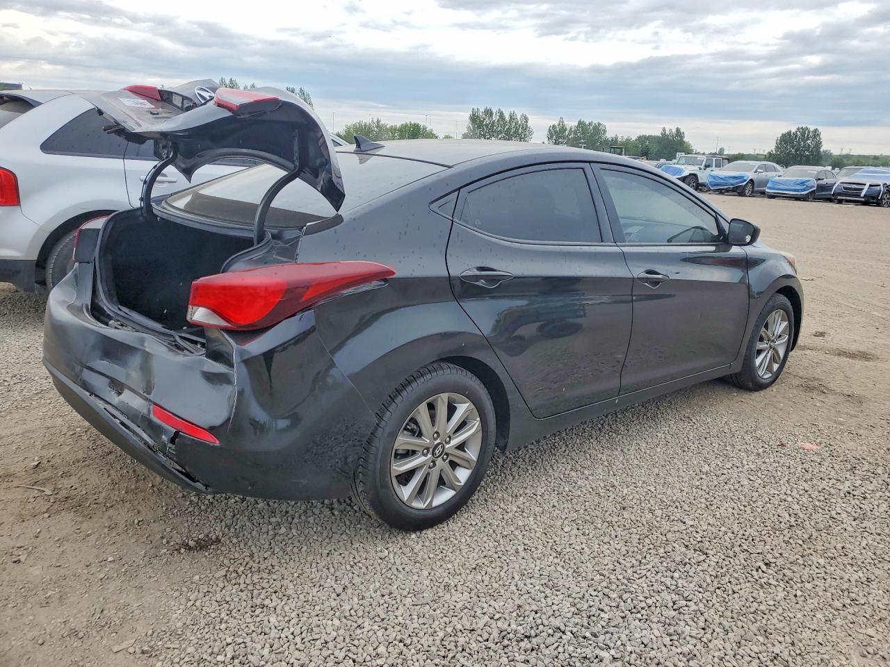 2014 Hyundai Elantra Se Black vin: 5NPDH4AE1EH511710