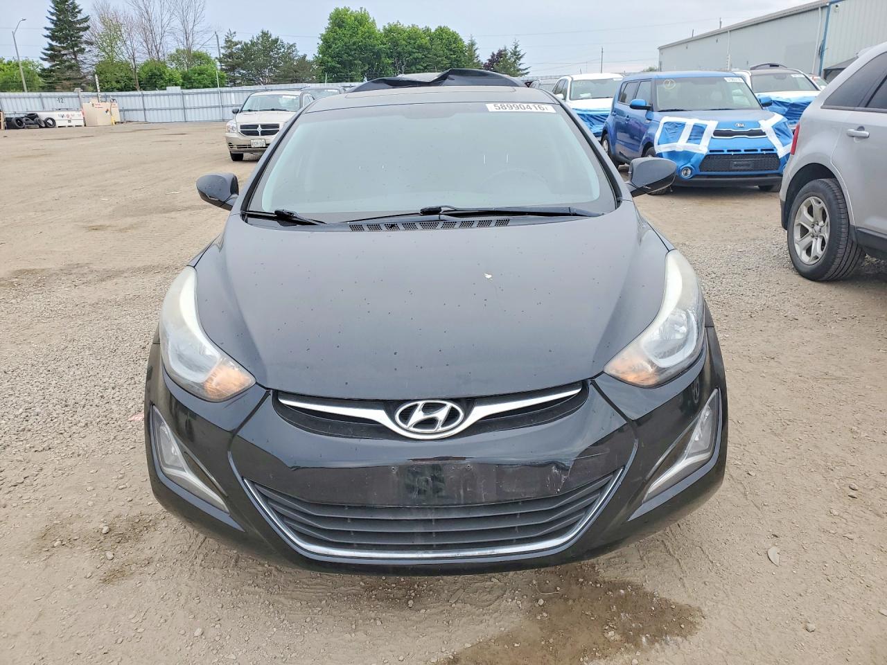 2014 Hyundai Elantra Se Black vin: 5NPDH4AE1EH511710