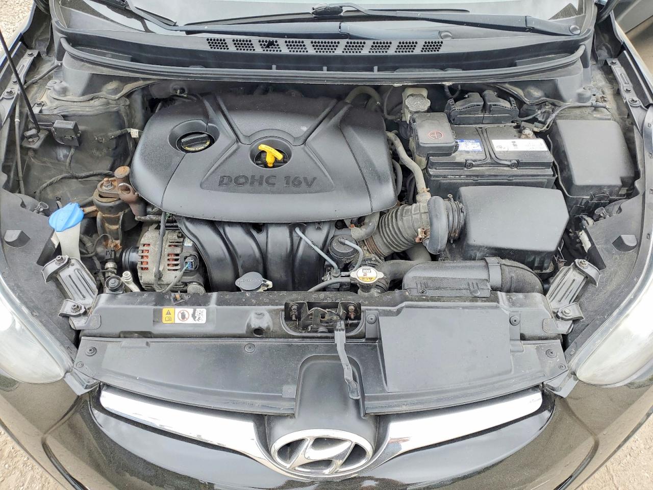2014 Hyundai Elantra Se Black vin: 5NPDH4AE1EH511710