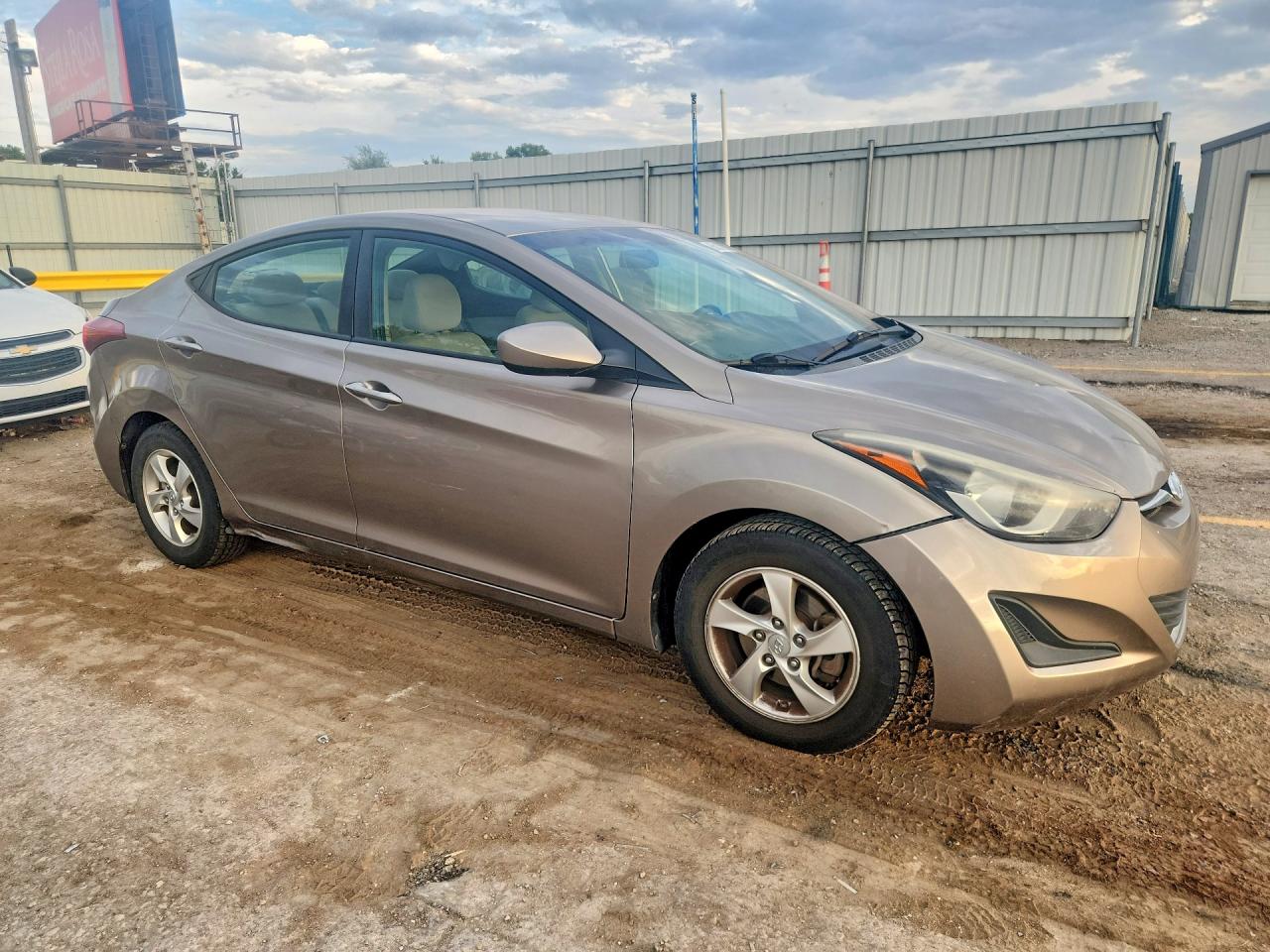 2014 Hyundai Elantra Se Желто-коричневый vin: 5NPDH4AE1EH513988