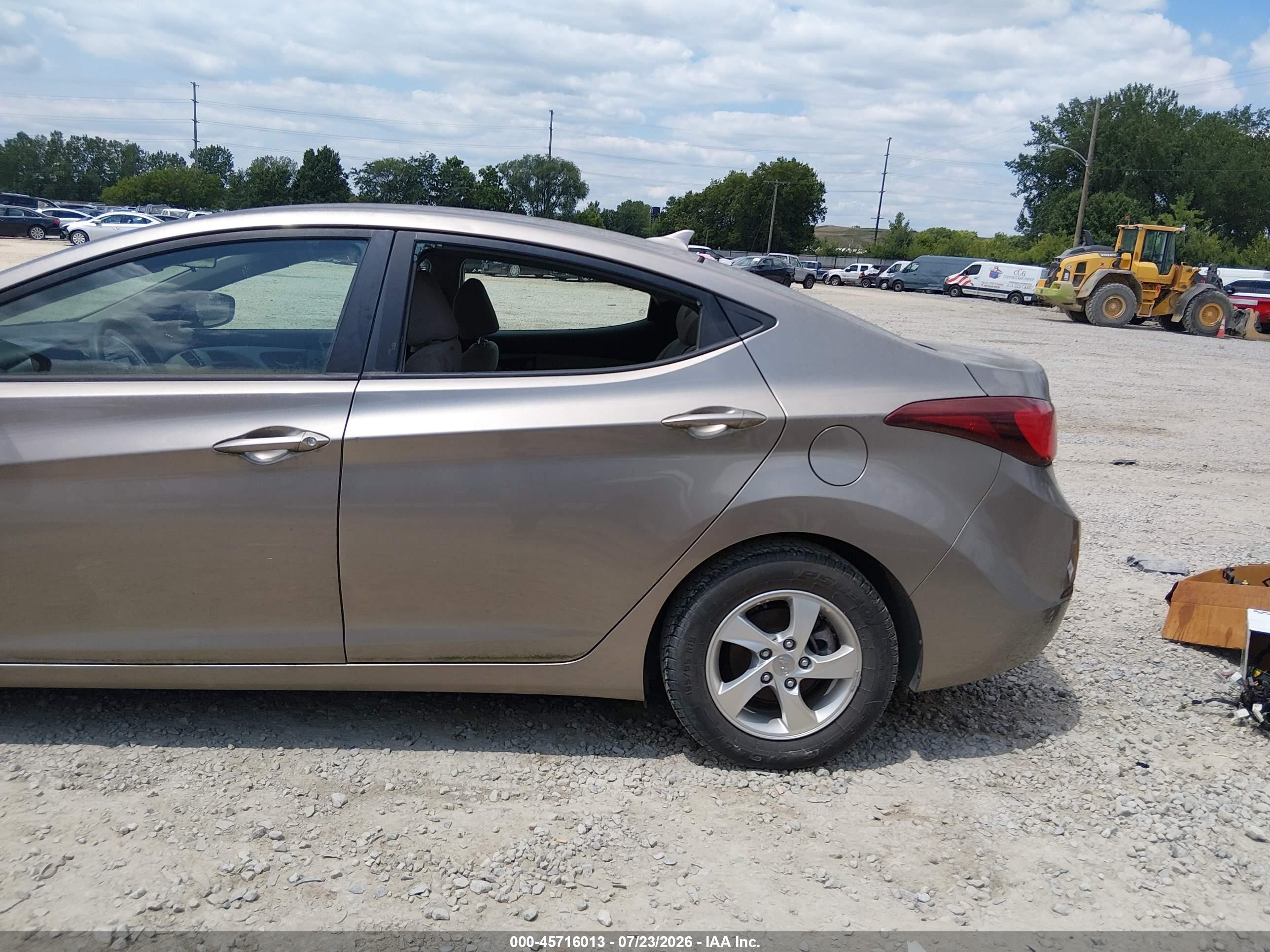 2014 Hyundai Elantra Se Бежевый vin: 5NPDH4AE1EH517328
