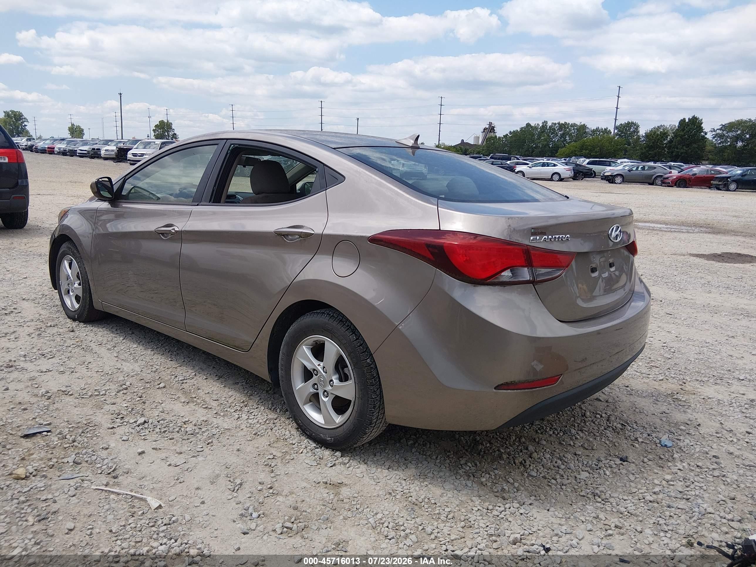 2014 Hyundai Elantra Se Бежевый vin: 5NPDH4AE1EH517328