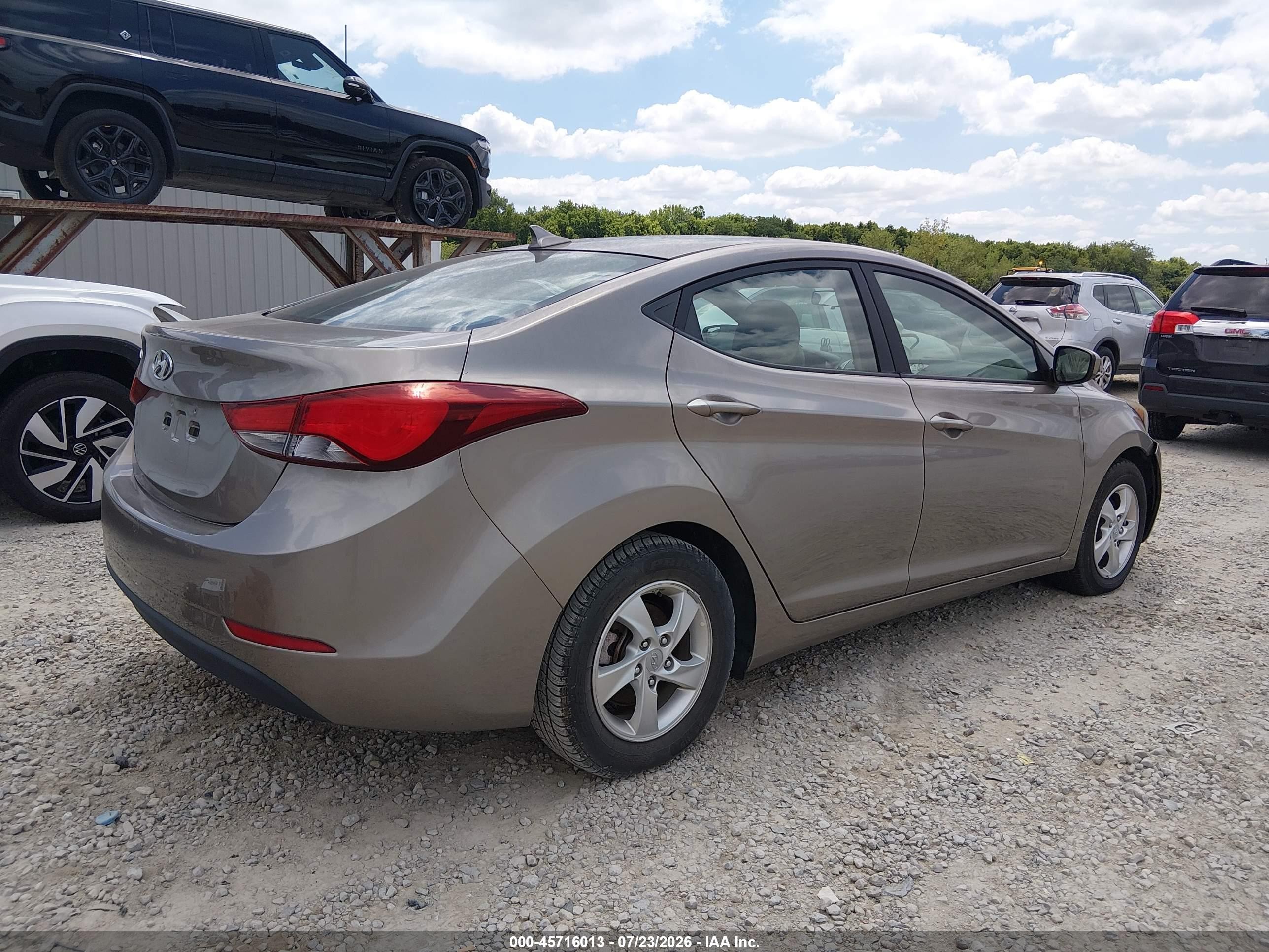 2014 Hyundai Elantra Se Бежевый vin: 5NPDH4AE1EH517328
