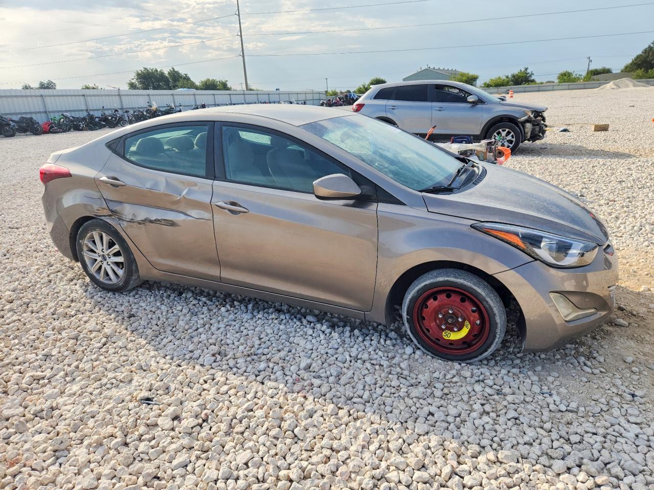 2014 Hyundai Elantra Se Gray vin: 5NPDH4AE1EH520066