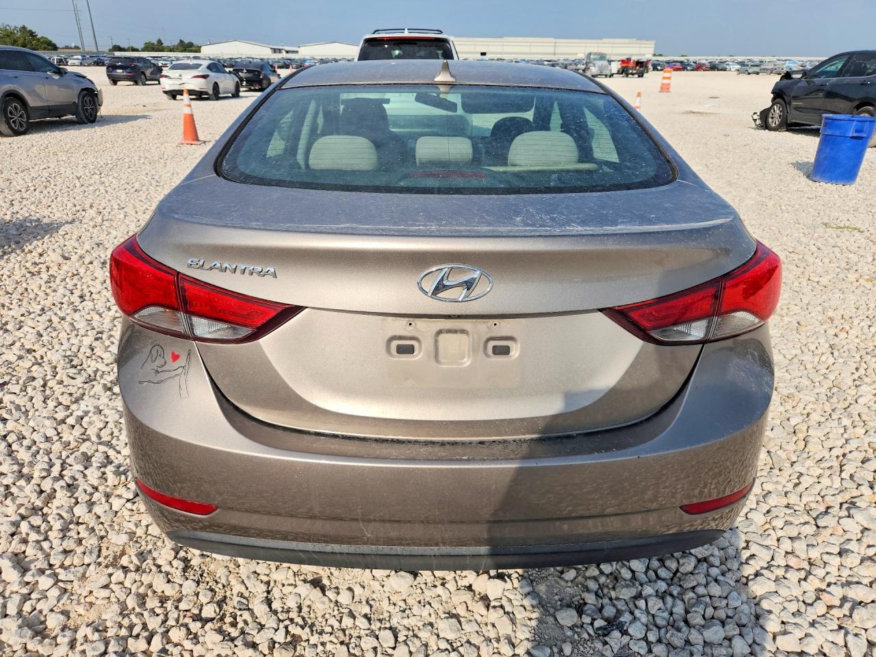 2014 Hyundai Elantra Se Gray vin: 5NPDH4AE1EH520066