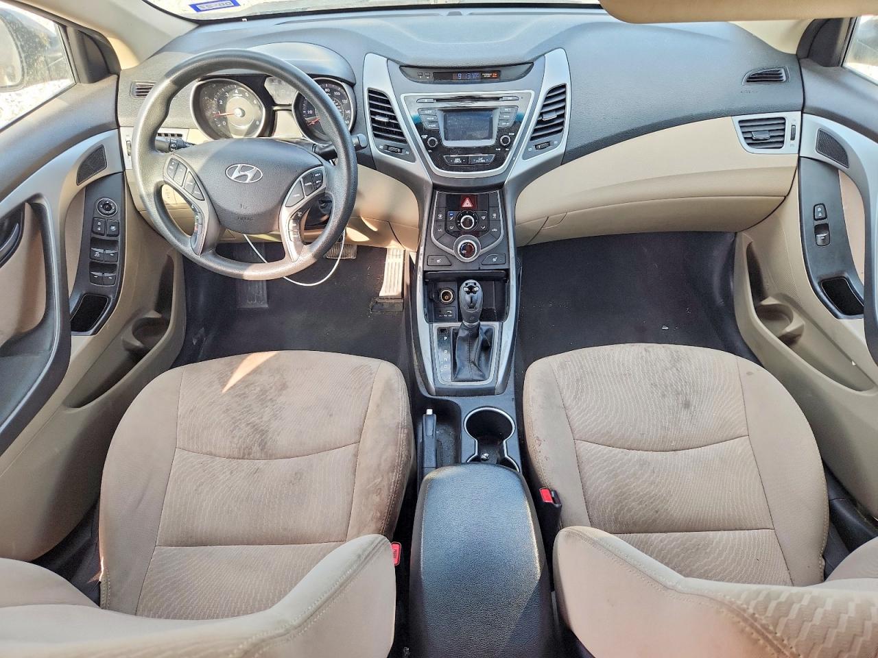2014 Hyundai Elantra Se Gray vin: 5NPDH4AE1EH520066