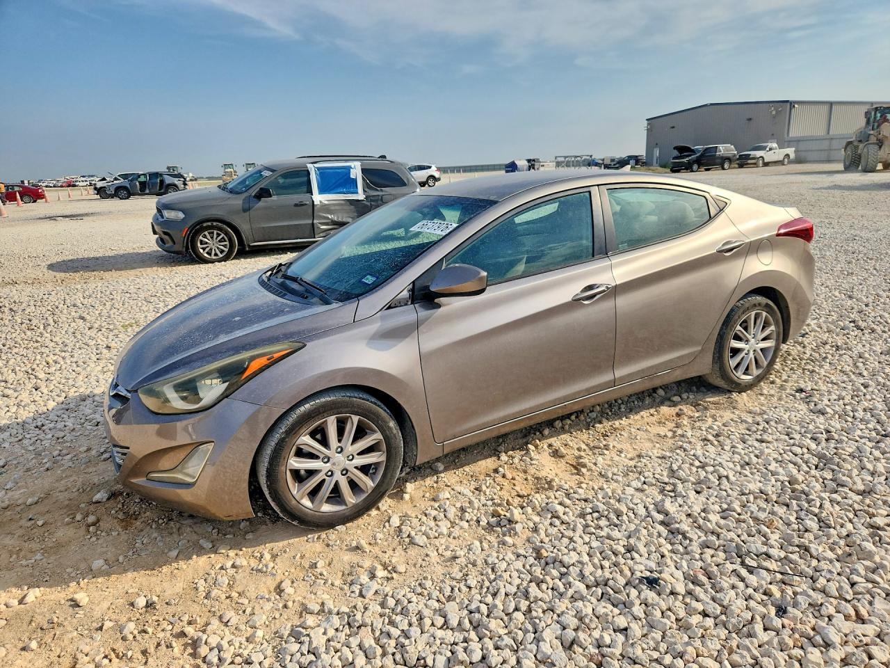 2014 Hyundai Elantra Se Gray vin: 5NPDH4AE1EH520066