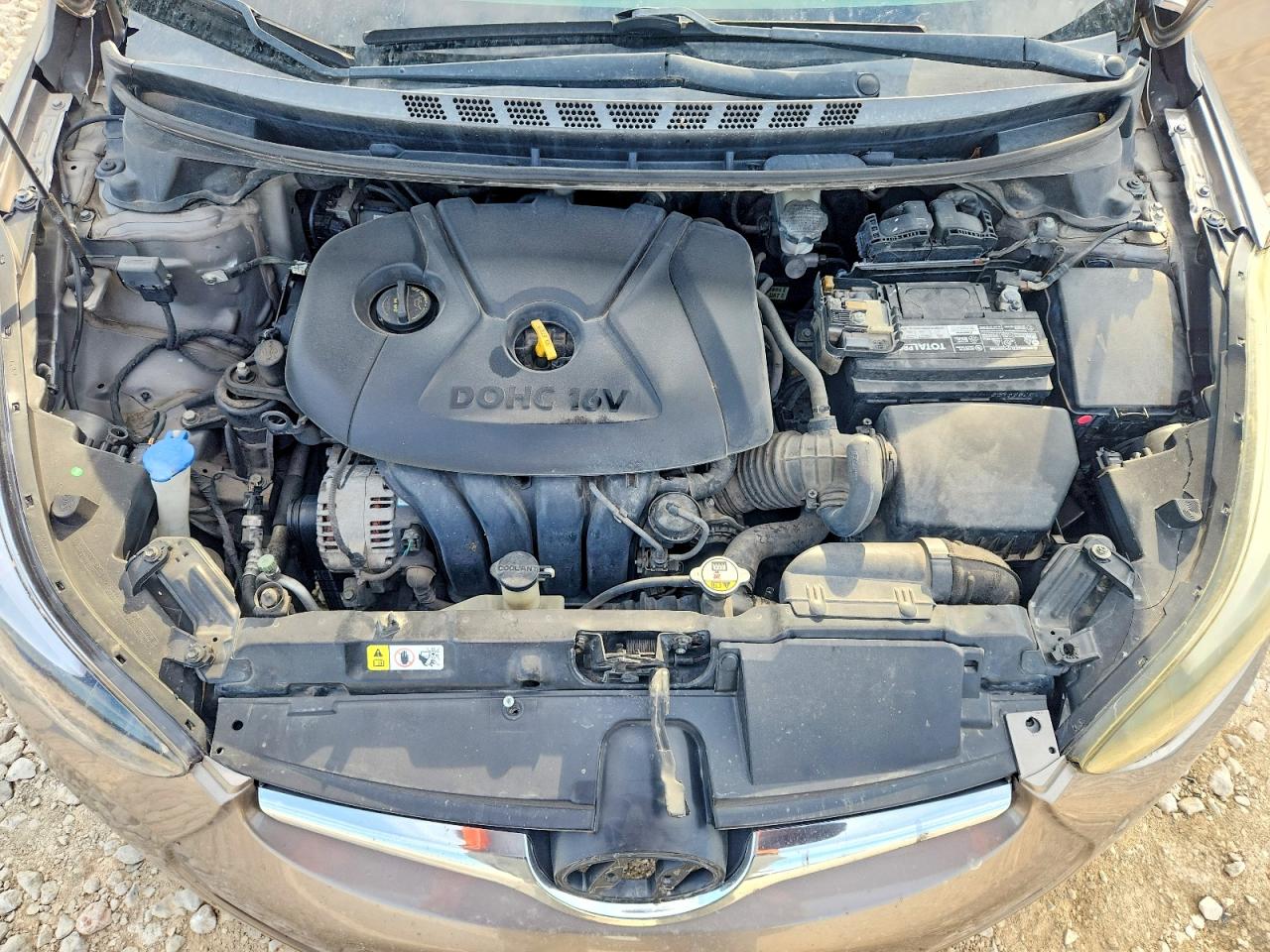 2014 Hyundai Elantra Se Gray vin: 5NPDH4AE1EH520066